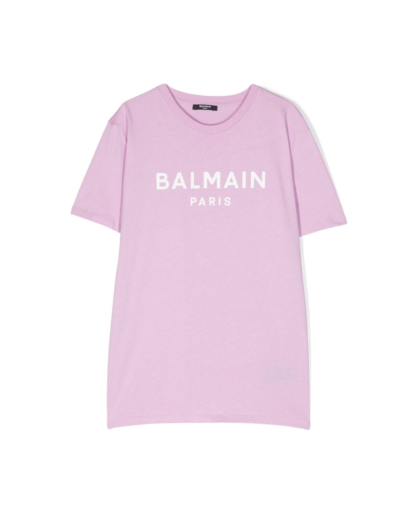 Balmain T-shirt Lilla In Jersey Di Cotone Bambina - Lilla Tシャツ＆ポロシャツ