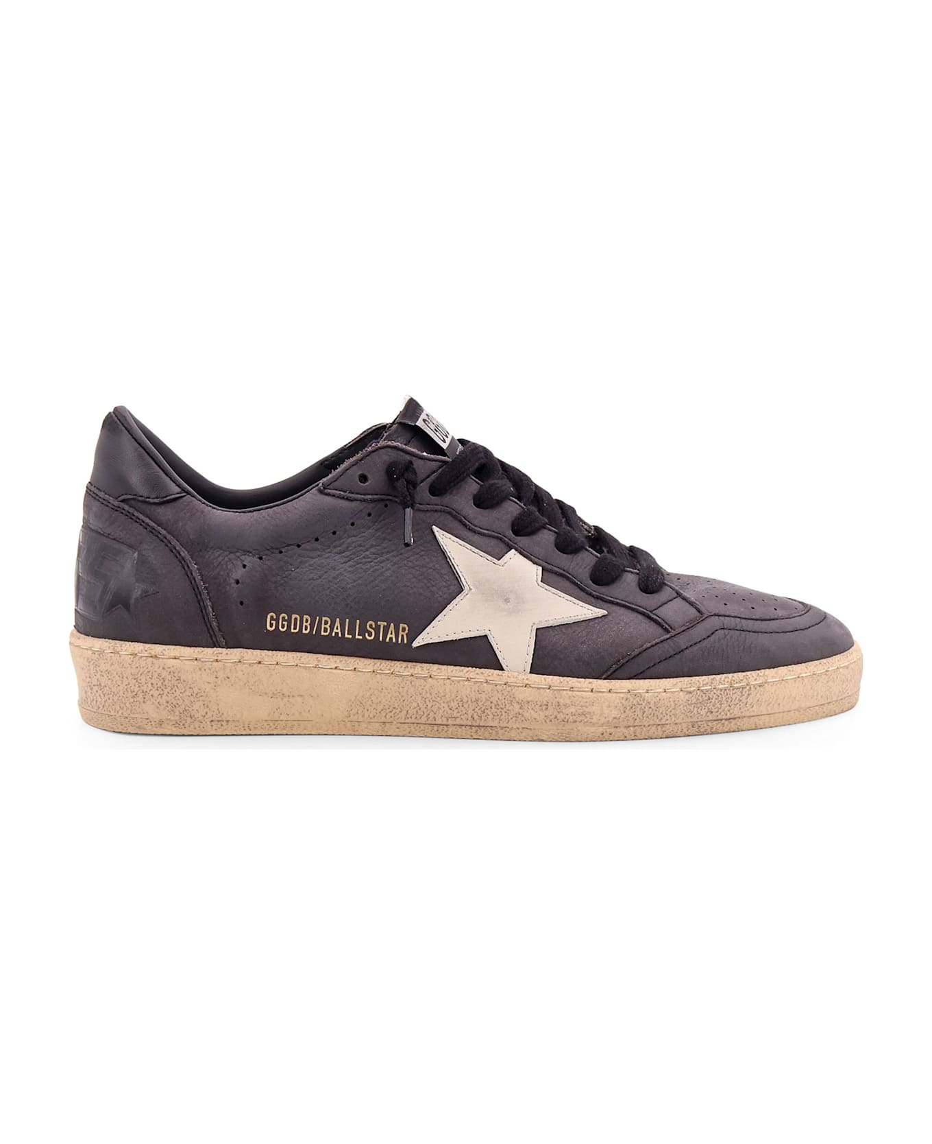 Golden Goose Ball Star Low-top Leather Sneakers - DARK GRAY/SAND