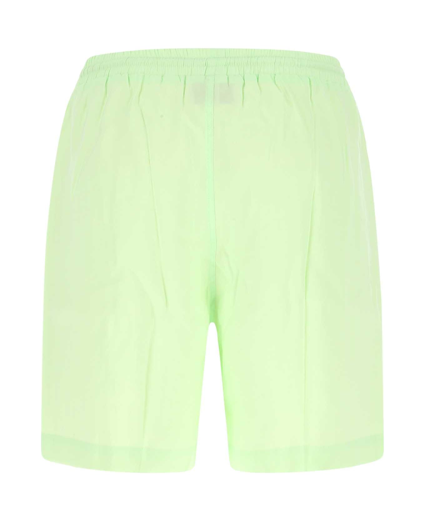 Nanushka Pastel Green Modal Blend Bermuda Shorts - JADE