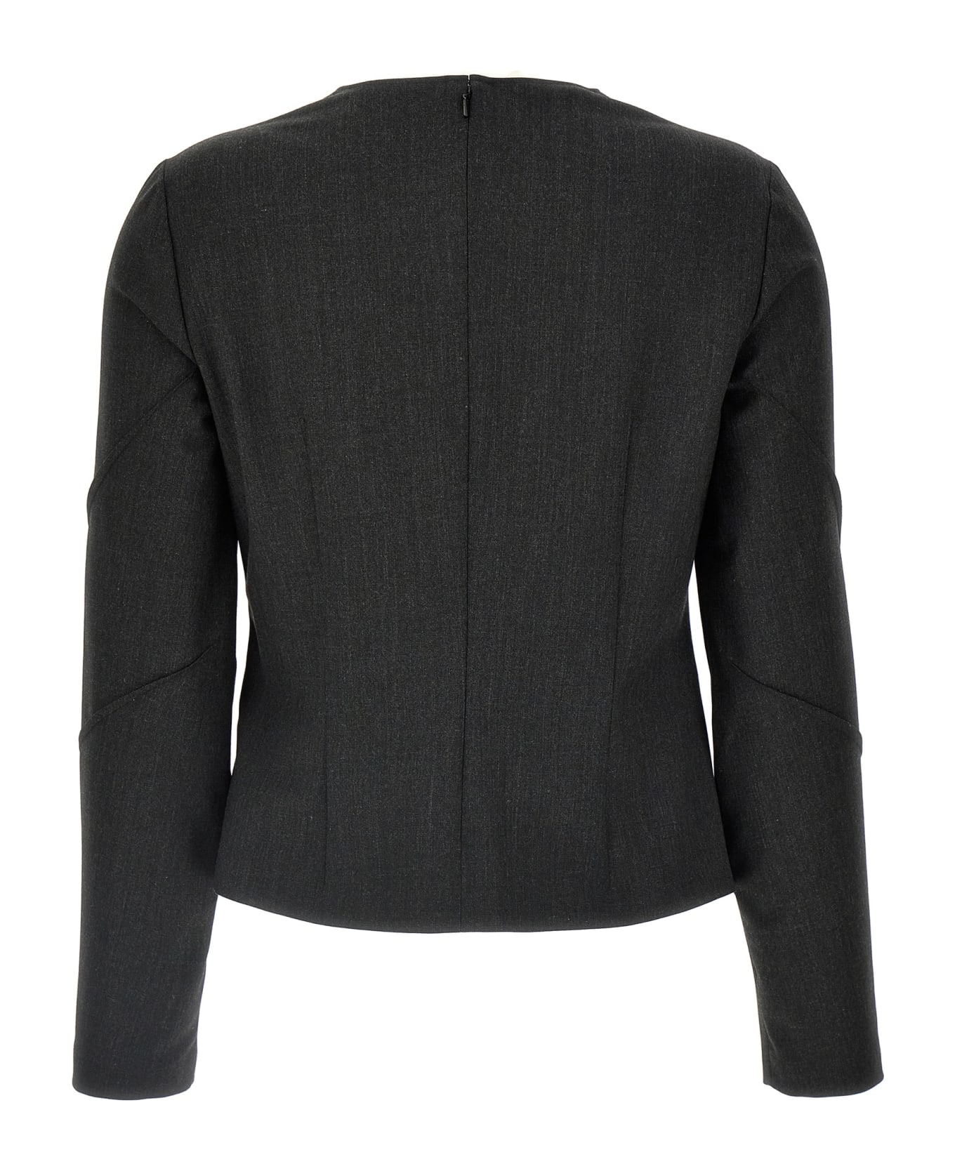 Alberta Ferretti Pleated Blouse - Gray