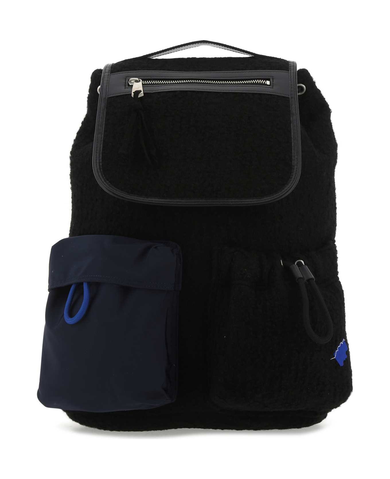 Ader Error Black Boucle Backpack - BLACK バックパック