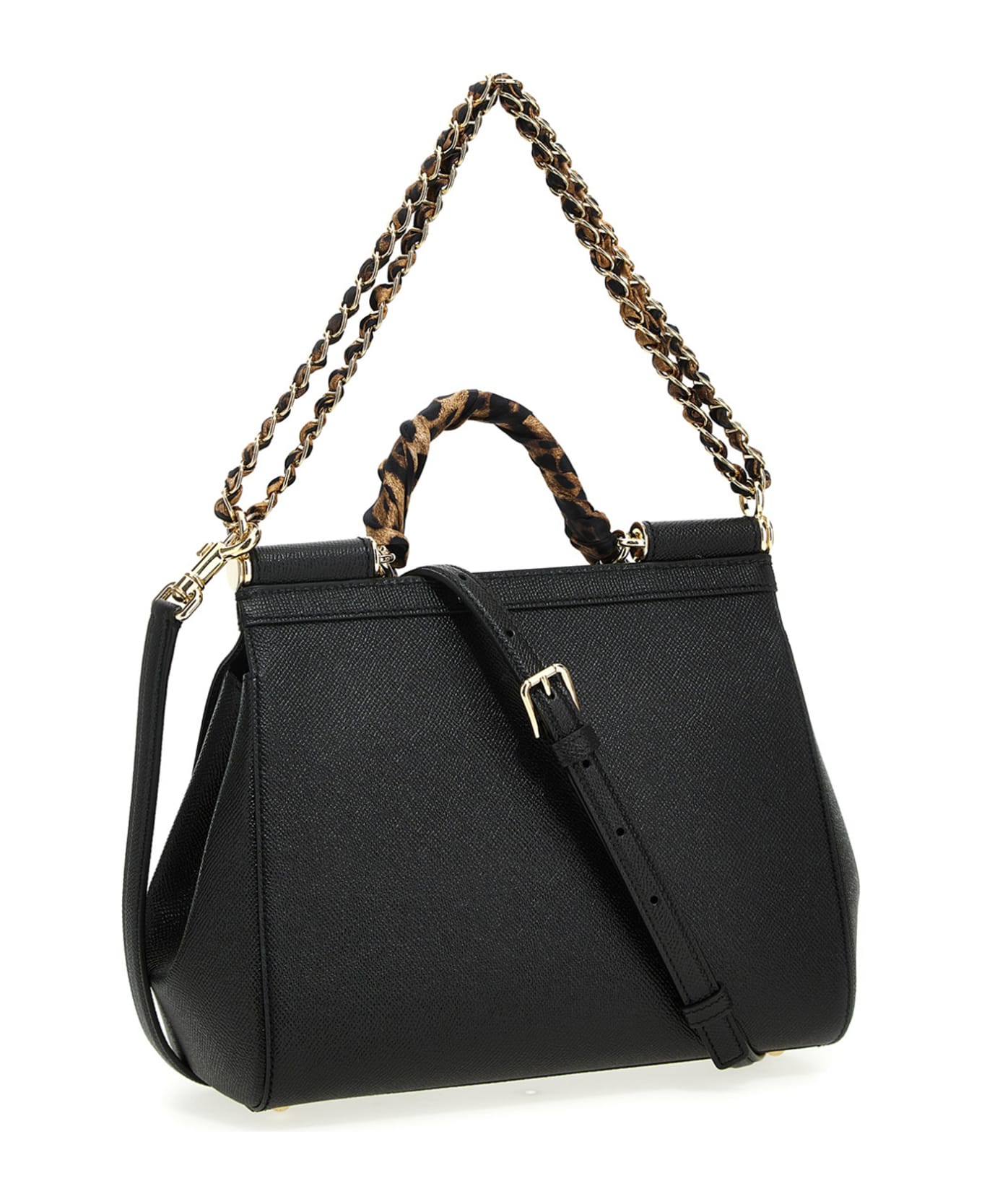 Dolce & Gabbana 'sicily' Midi Handbag - Black  