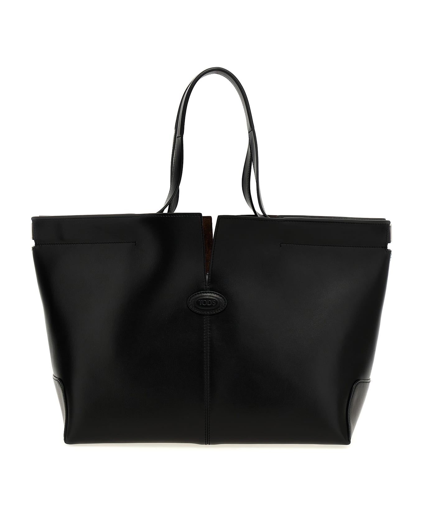 TOD'S★Tod's Di Bag Folio Leather Shopping Bag Maxi Woman OFF WHITE Tod's Di Bag Folio in Leather Maxi