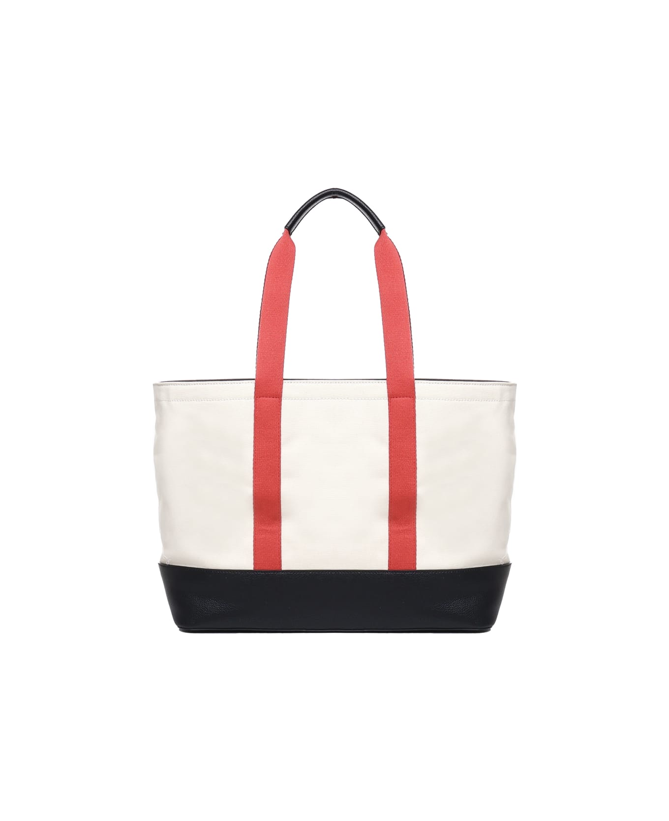 Love Moschino Cotton Free Time Shopping Bag - White, red, black