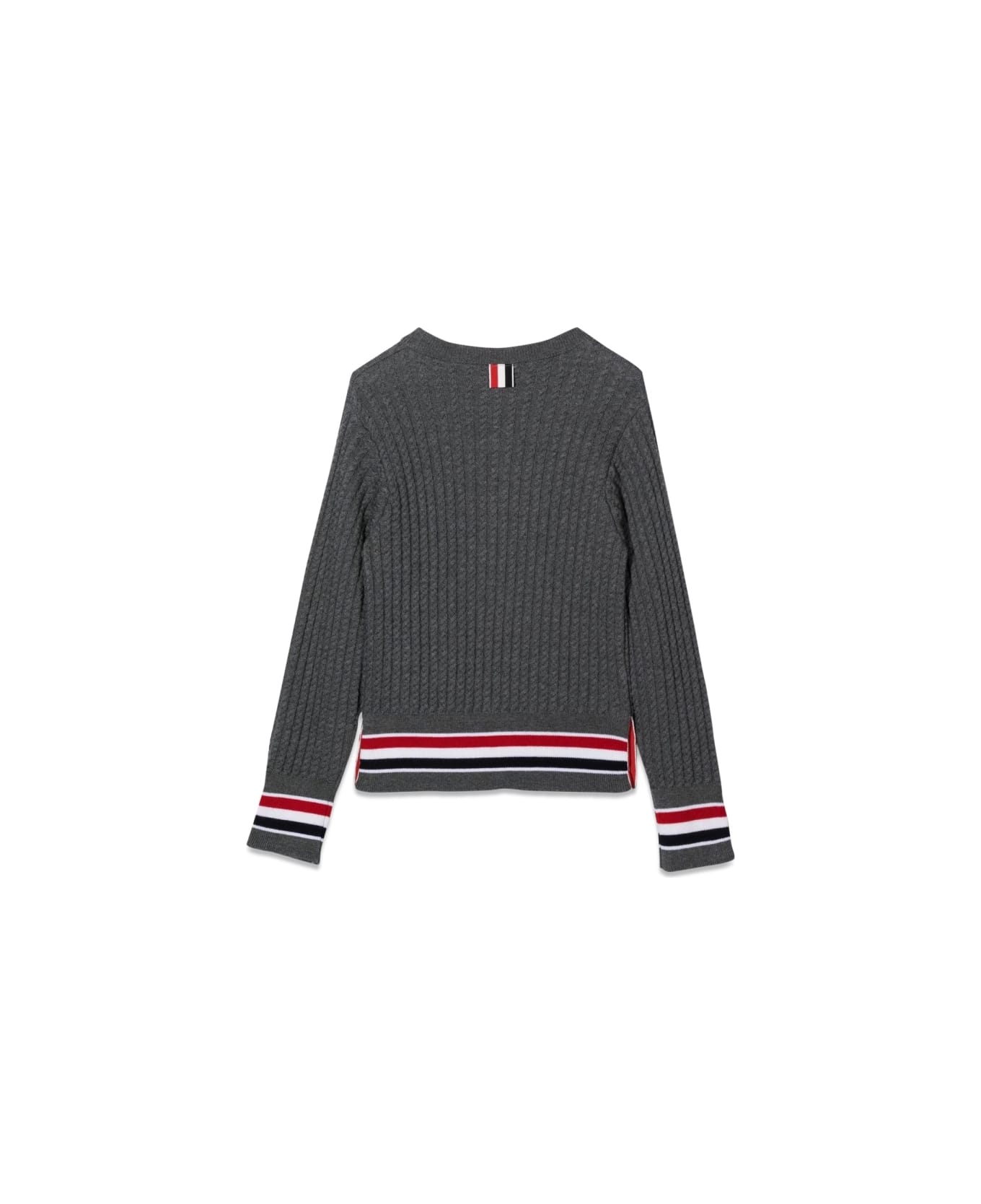 Thom Browne Baby Cable Crewneck Pullover - GREY