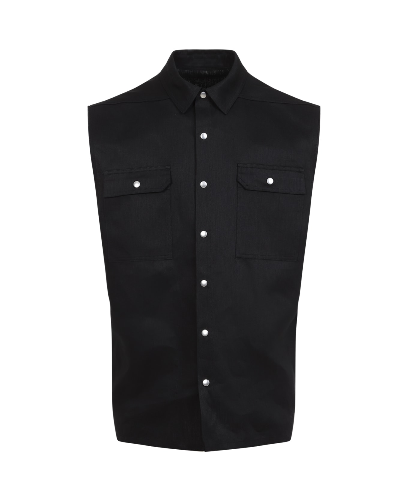 Rick Owens Jumbo Sleeveless Outershirt - Black