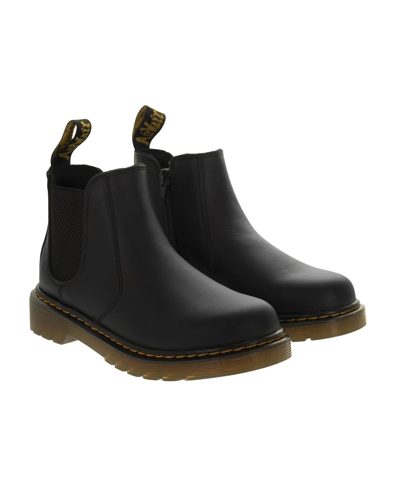 Dr. Martens Chelsea 2976 - Leather Ankle Boots - Black シューズ