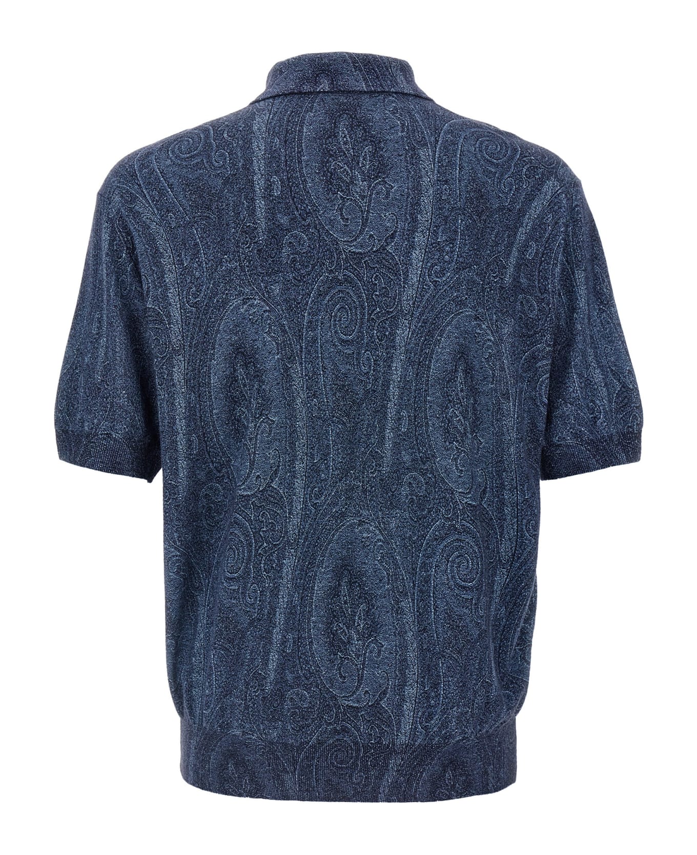 Etro 'paisley' Polo Shirt - Blue