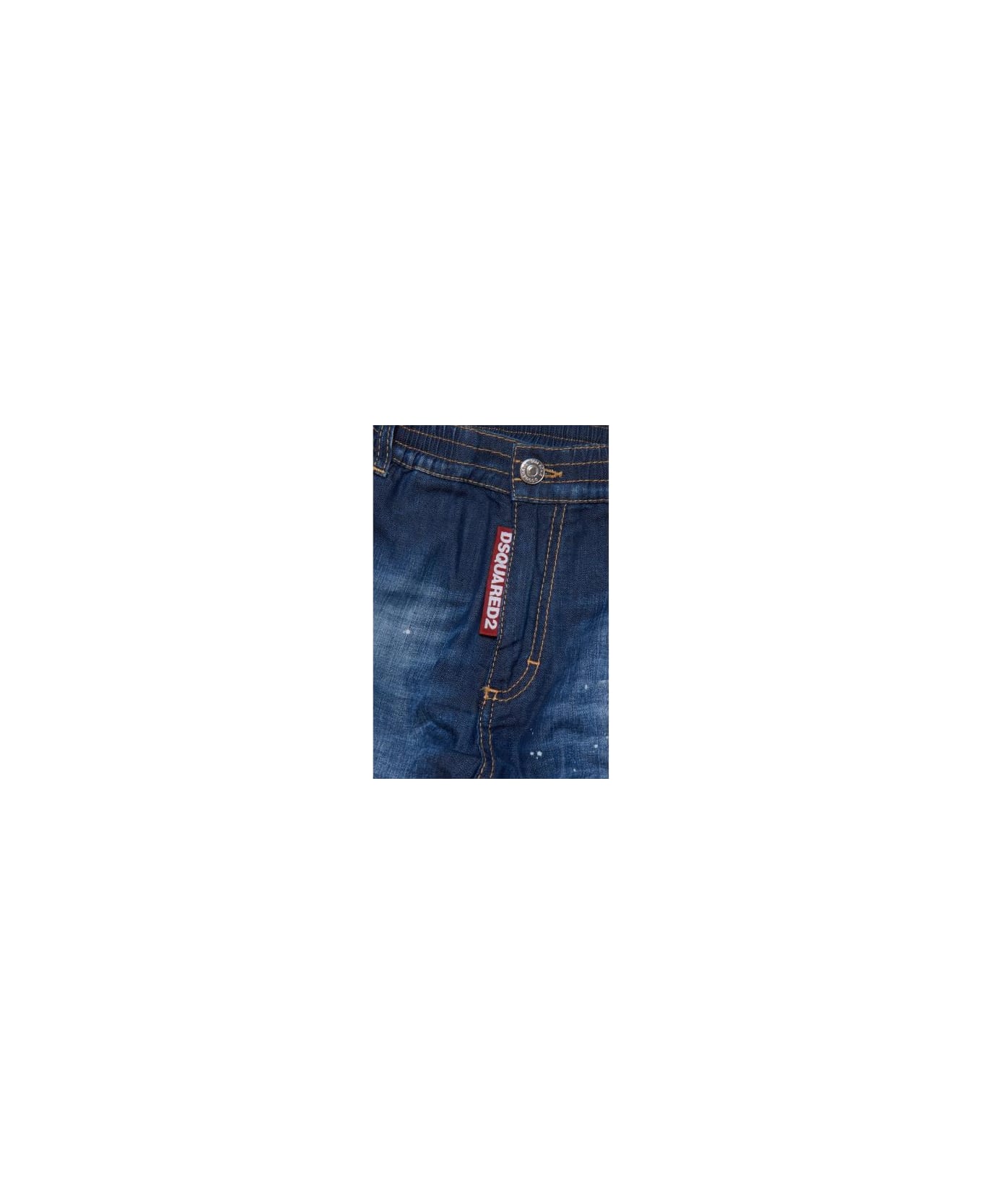 Dsquared2 Wide Leg Jeans - Blue ボトムス