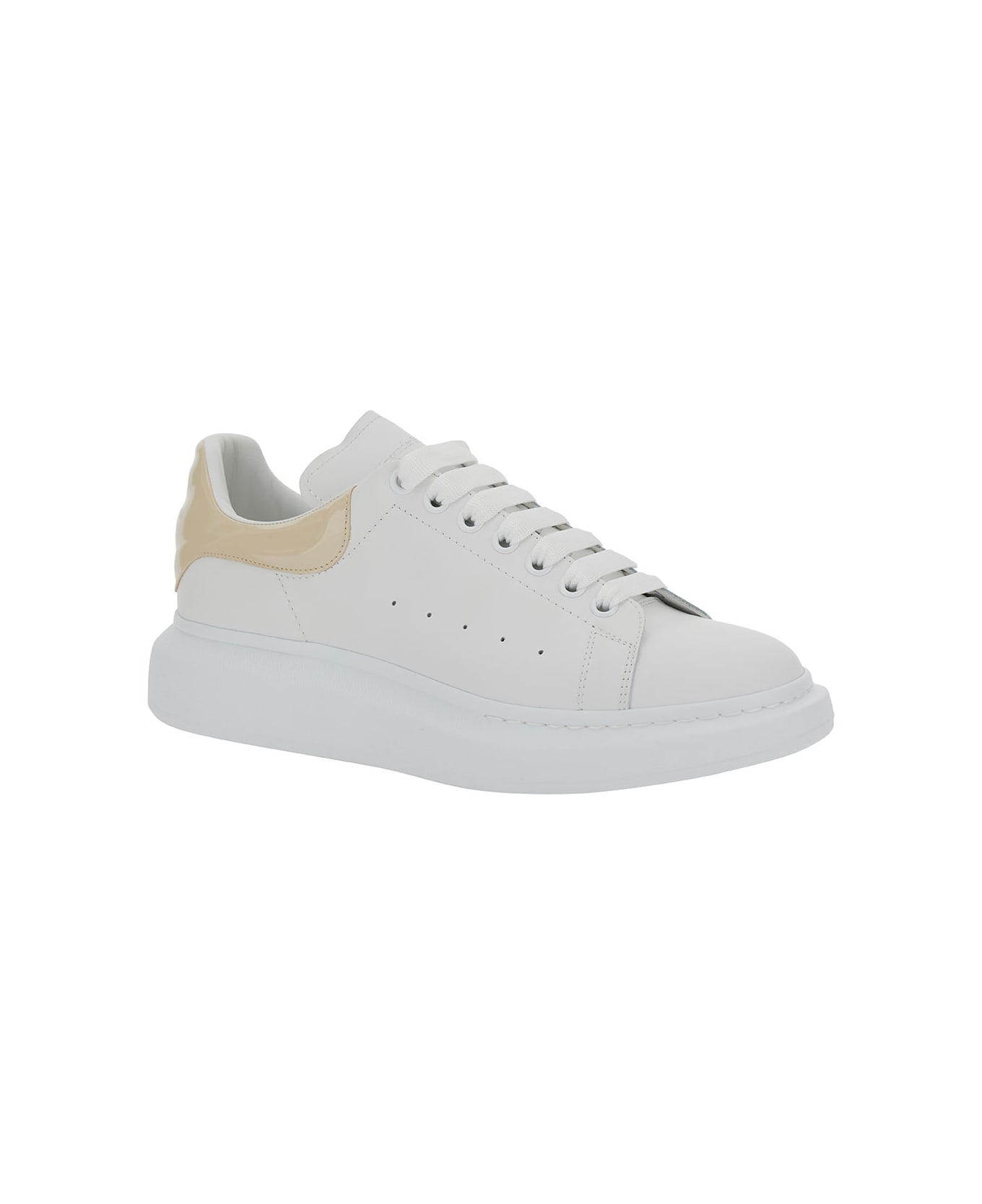 Alexander McQueen Low-top Lace-up Sneakers - White Oyster