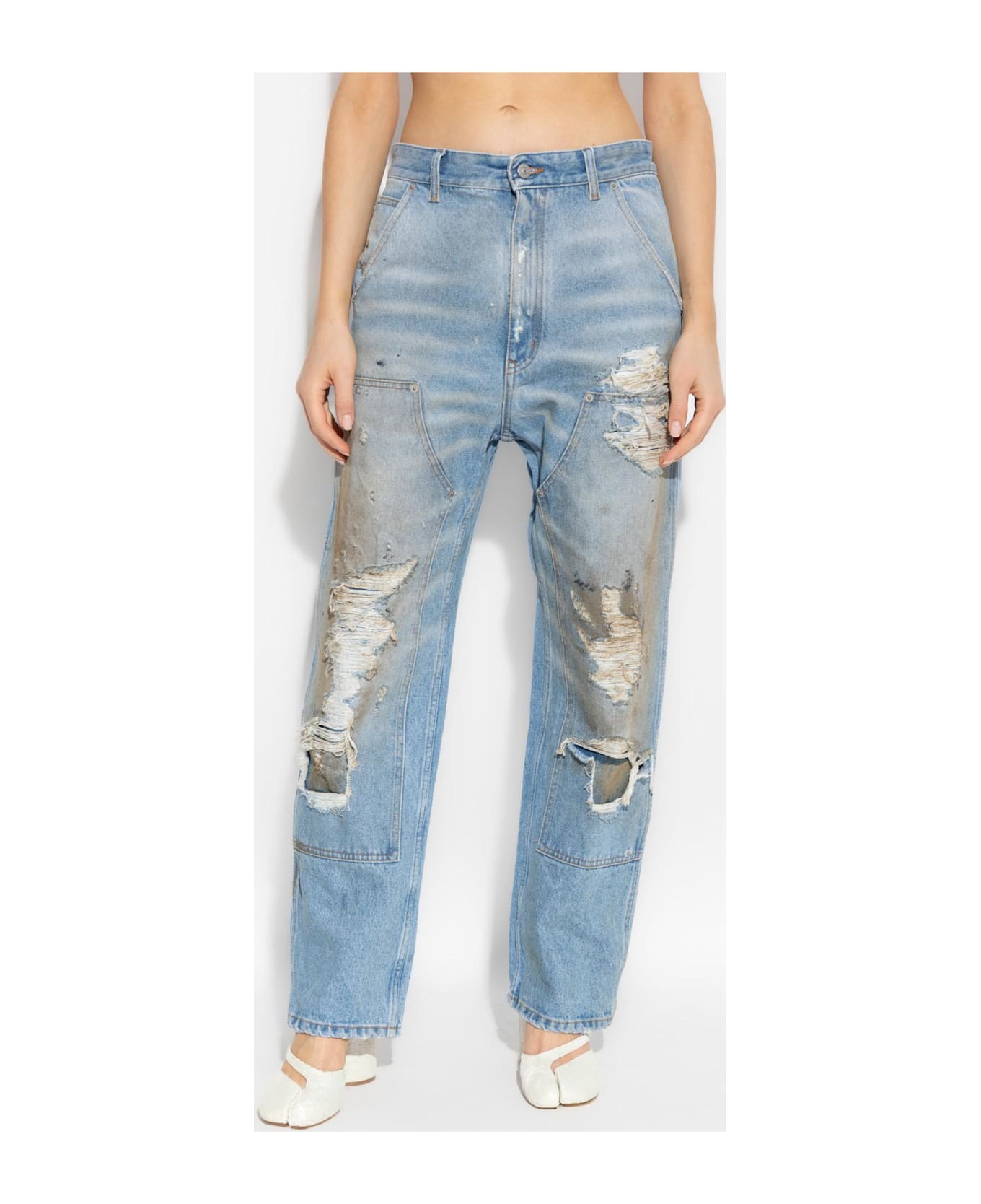 MM6 Maison Margiela 5 Pocket Jeans - Medium Blue