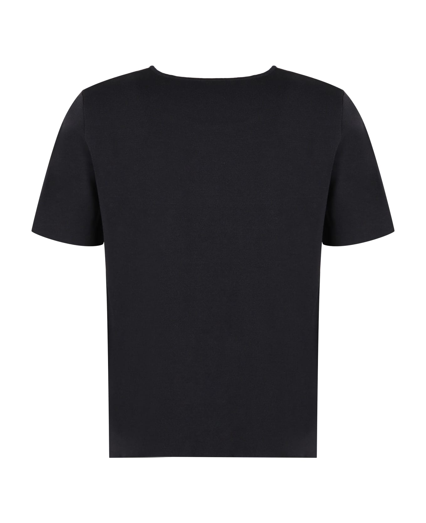 Parosh Knitted T-shirt - black