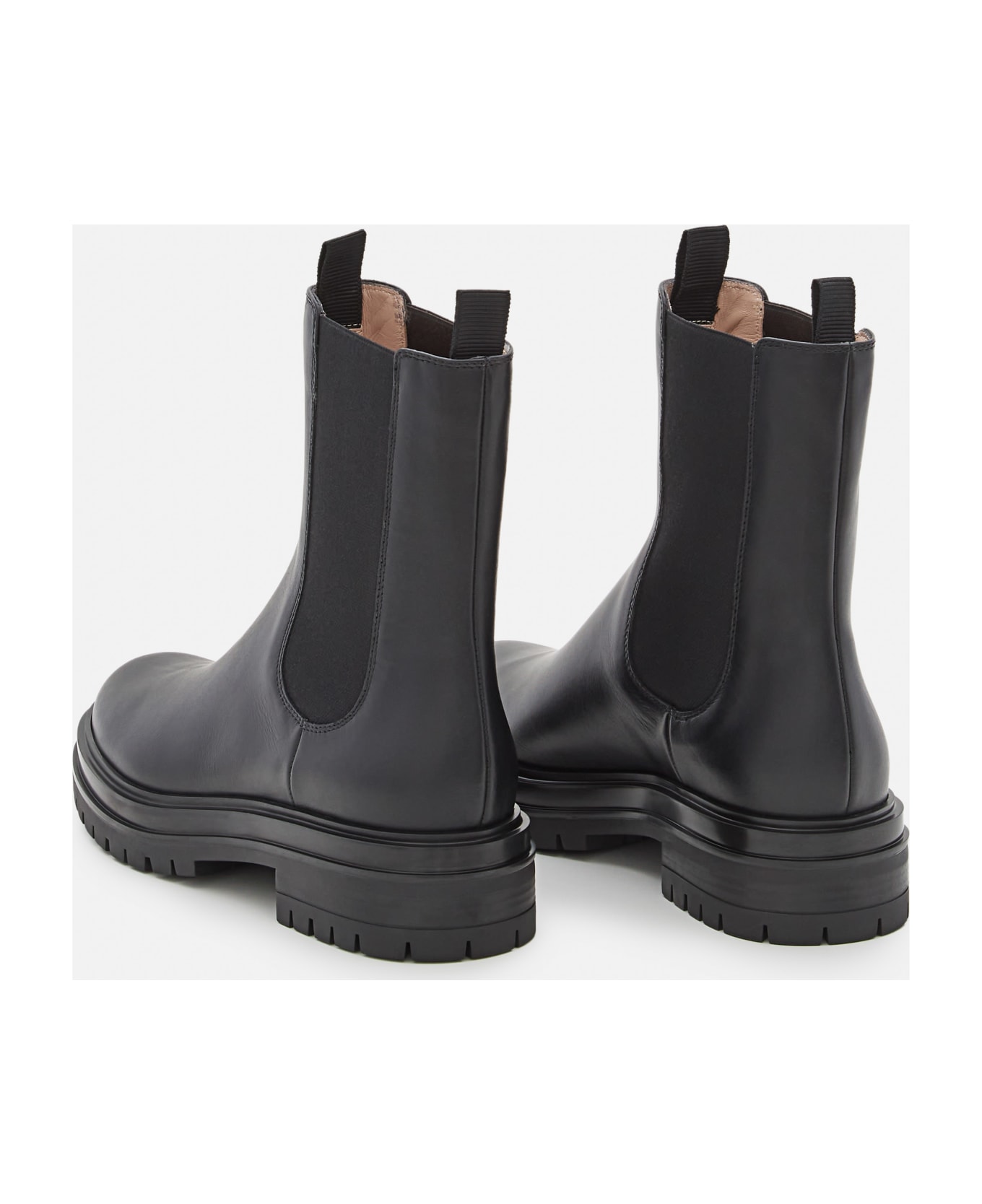 Gianvito Rossi Chester Leather Chelsea Boots - Black