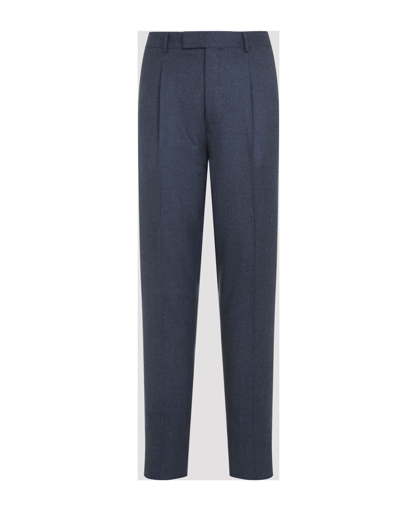 Zegna Flannel Pants - Blue Medio Unito