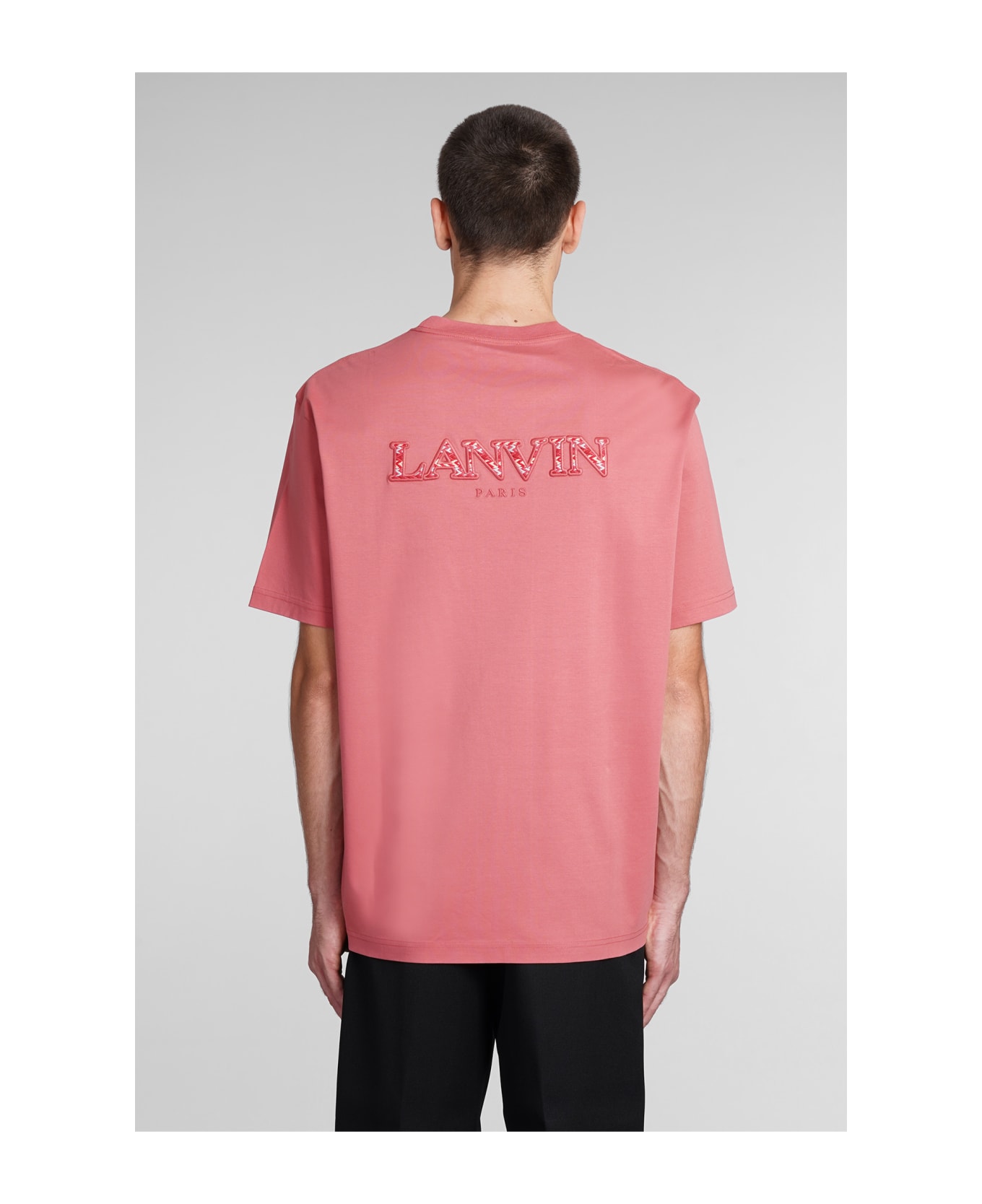 Lanvin T-shirt In Rose-pink Cotton - rose-pink