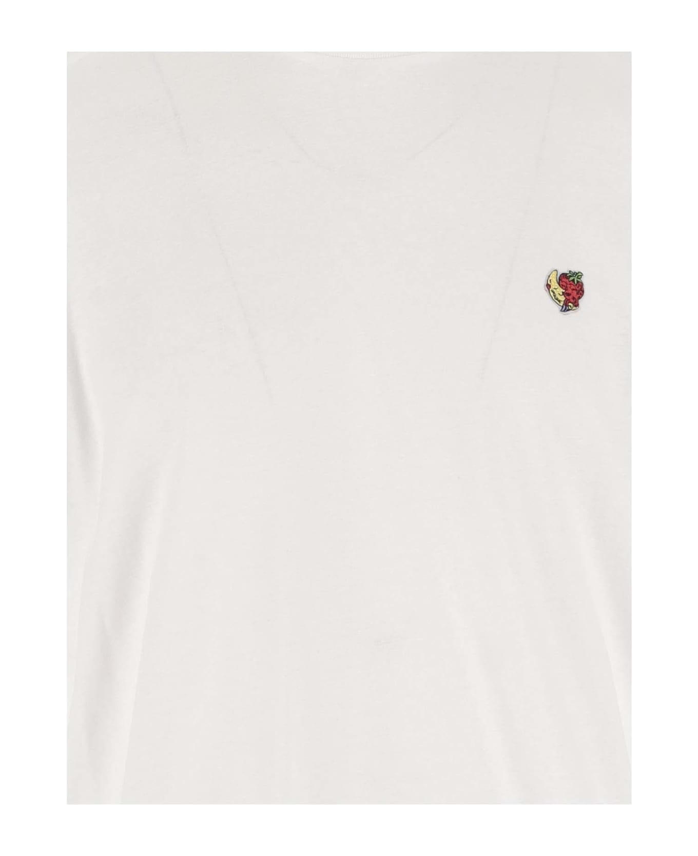 Sky High Farm Cotton T-shirt With Logo - White