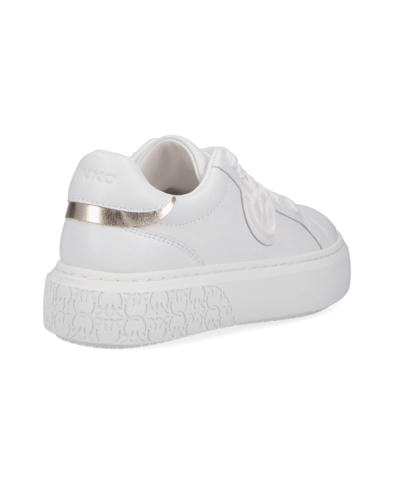 Pinko Logo Sneakers - White