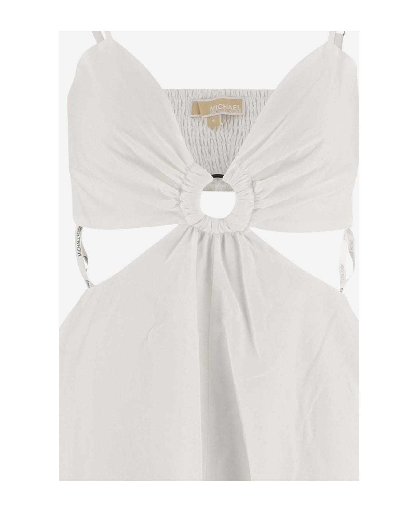 Michael Kors Cotton And Silk Dress - White