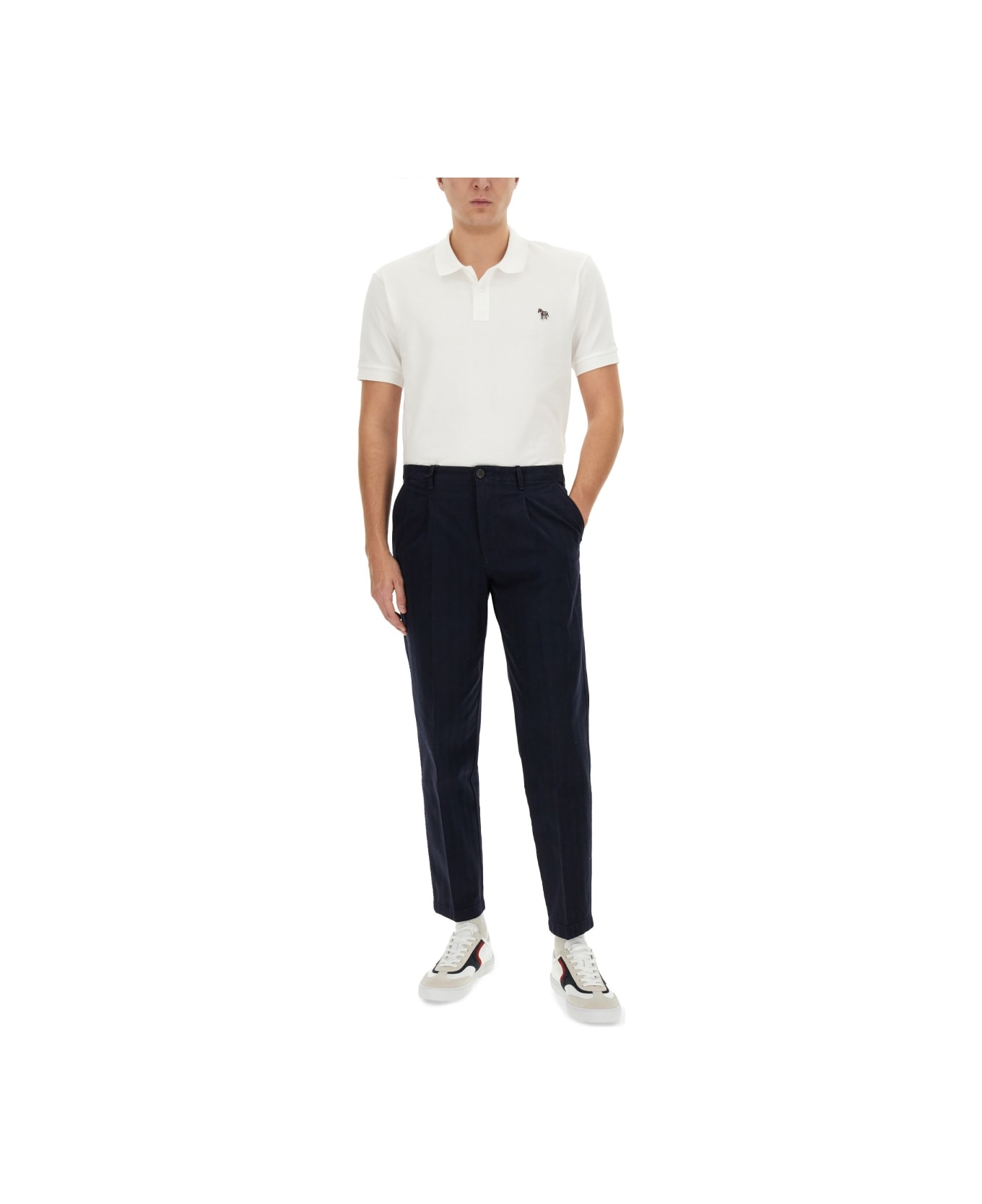 PS by Paul Smith Polo With Logo Patch - Bianco