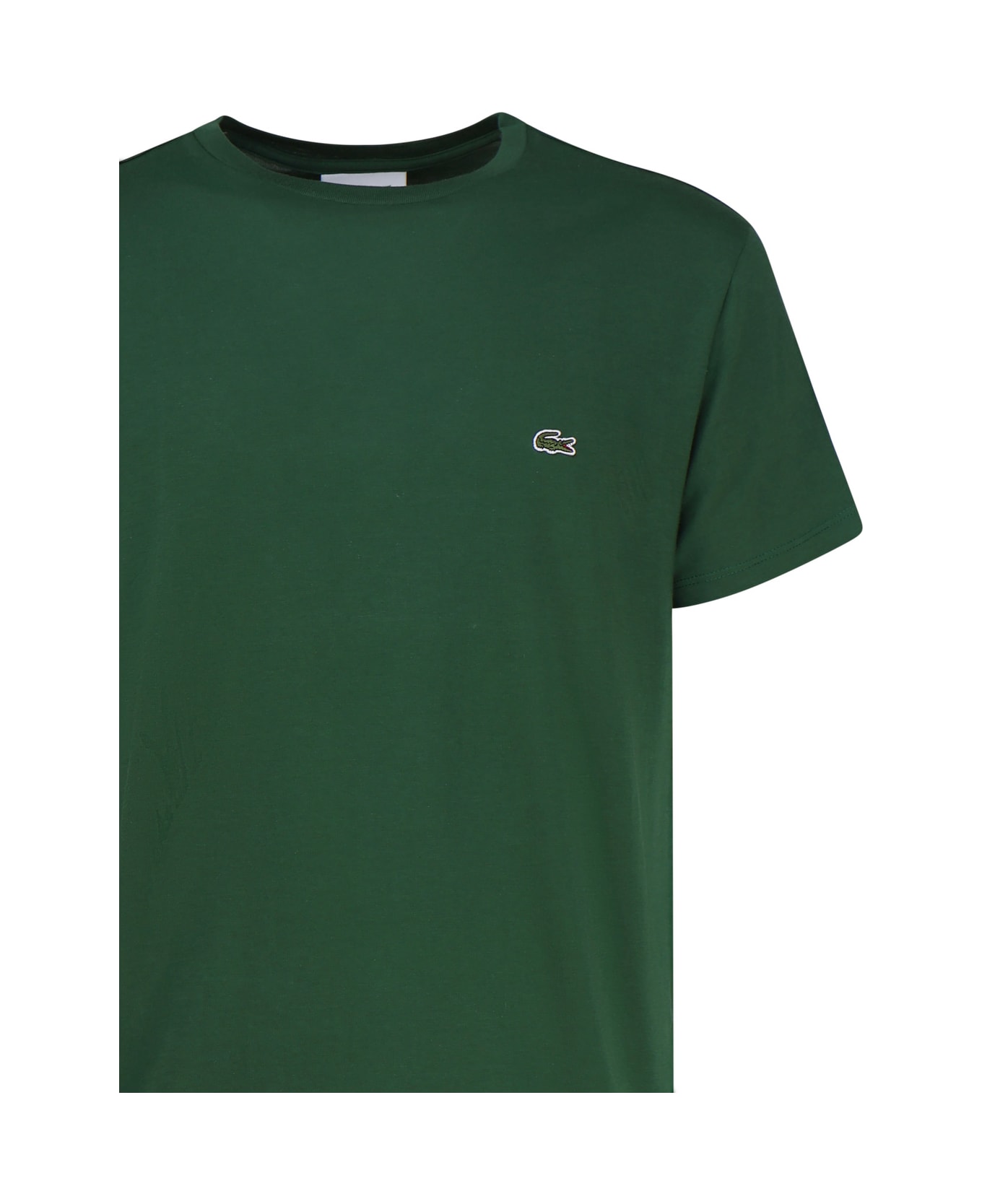 Lacoste Green T-shirt In Cotton Jersey - Verde シャツ