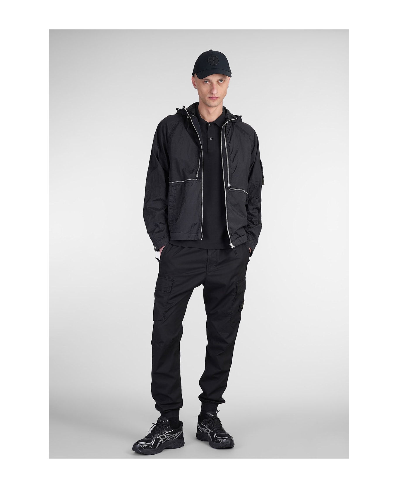 Stone Island Polo In Black Cotton - black