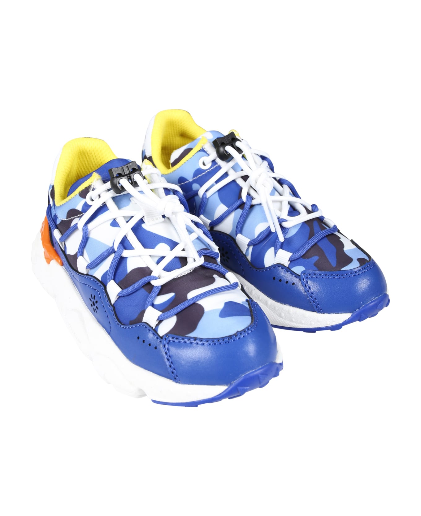 Flower Mountain Blue Raikiri Sneakers For Boy - Blue