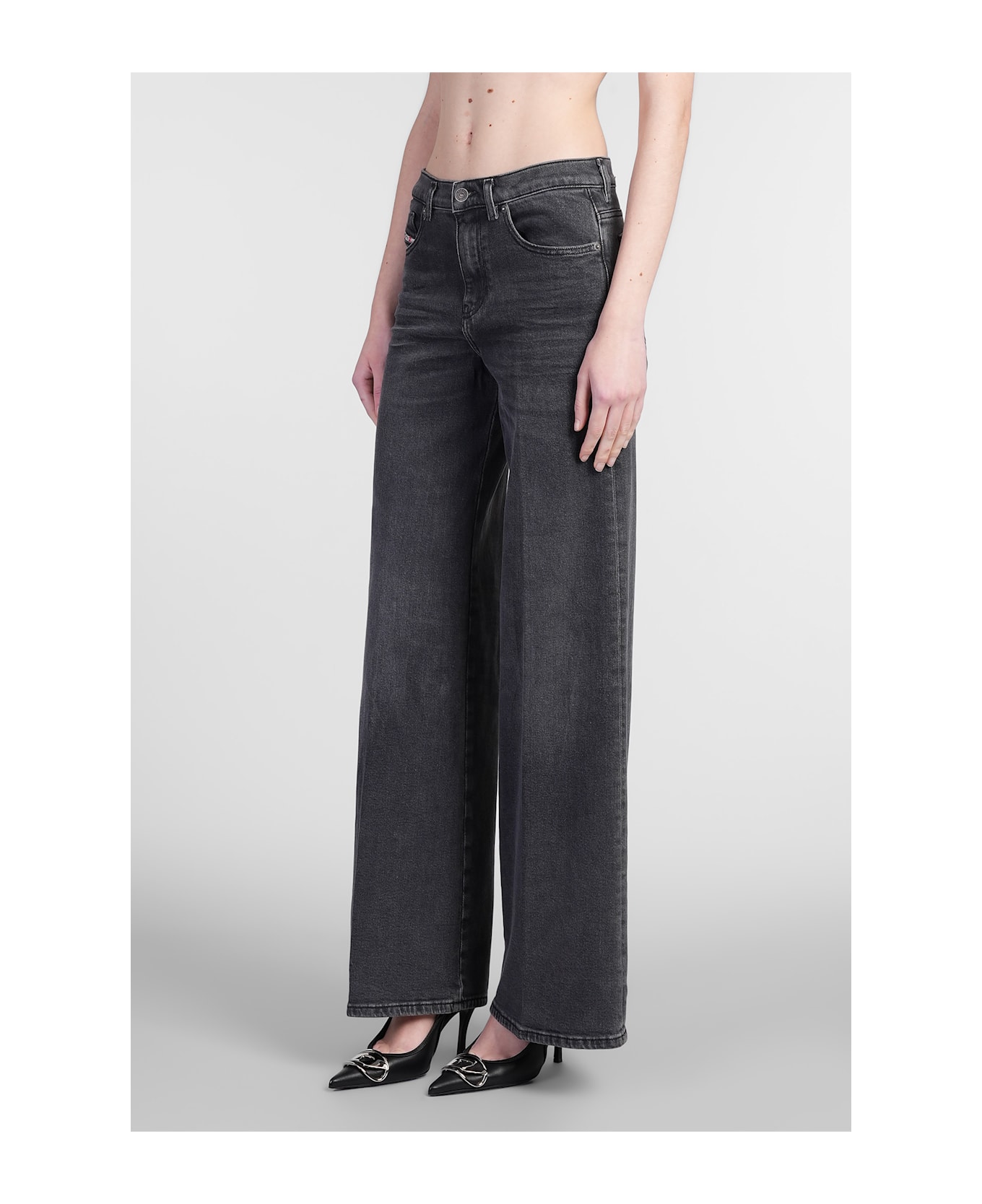 Diesel 1978 D Akemi Jeans In Black Denim - black