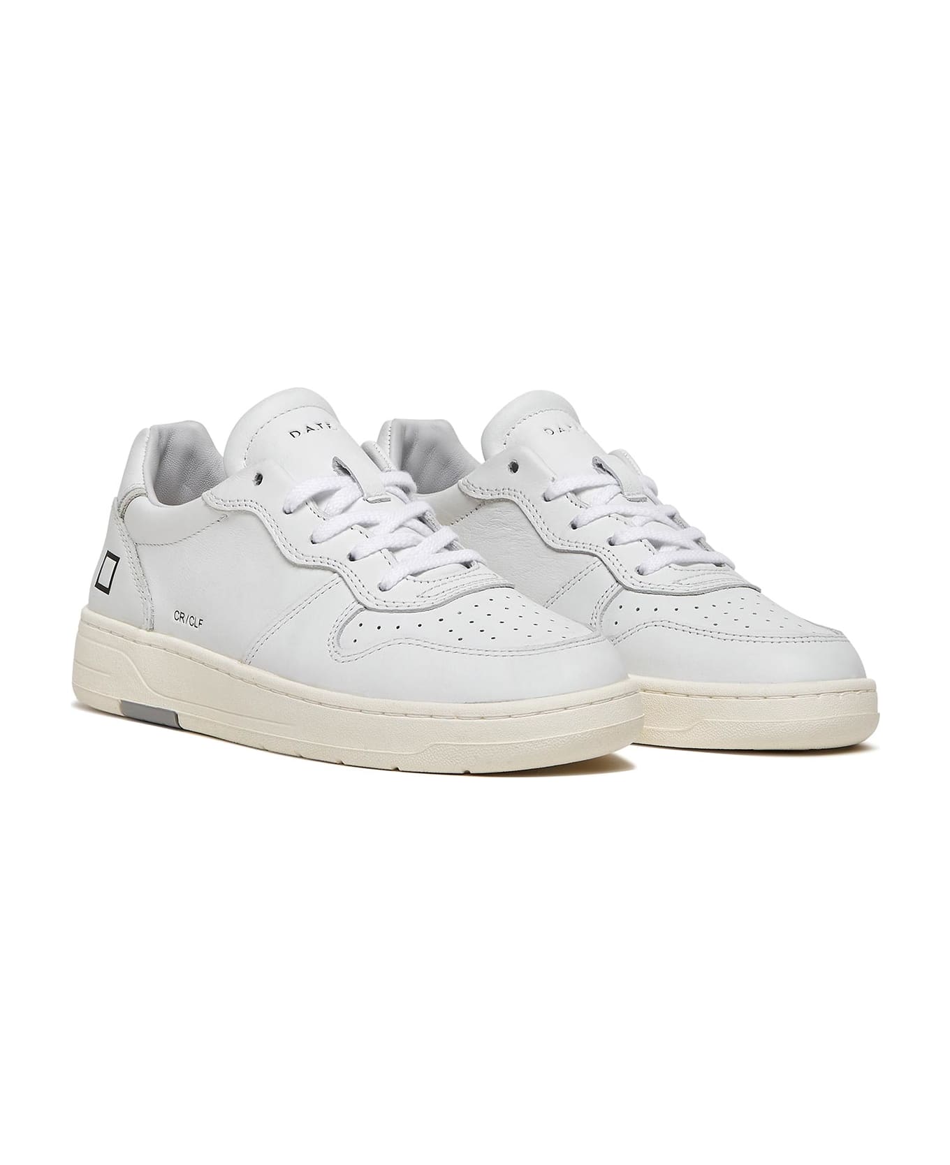 D.A.T.E. Court Sneakers In Leather - WHITE