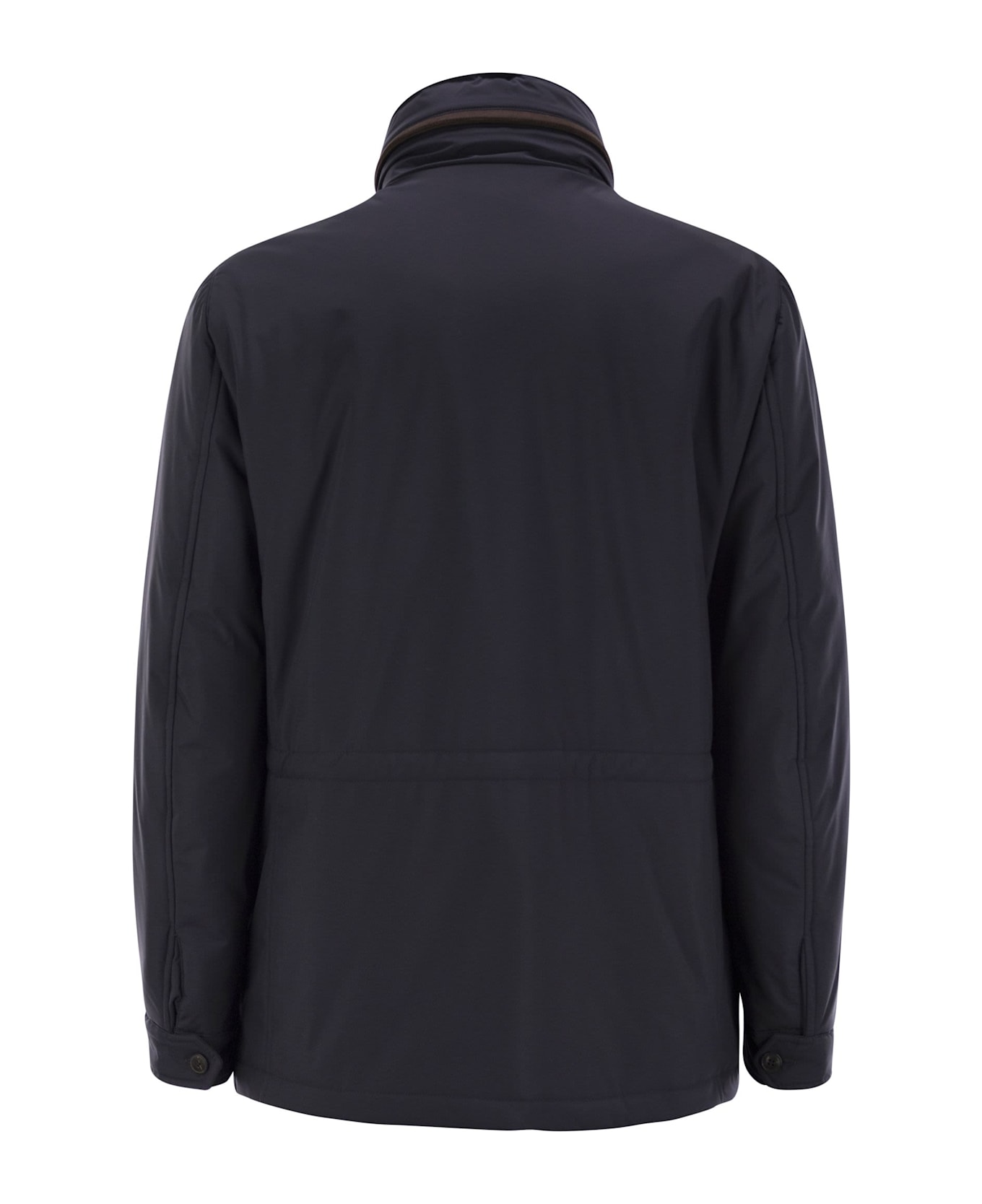 Fedeli Trieste - Rain Jacket And Shearling. - Blue