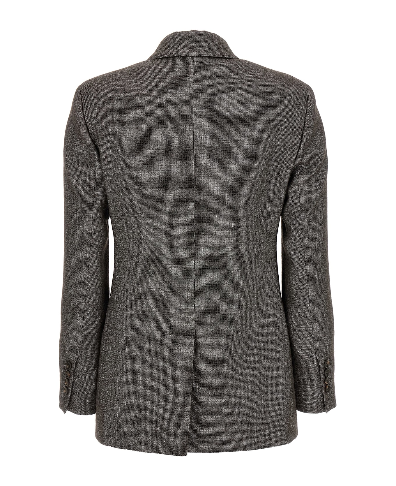Brunello Cucinelli Blazer Tweed Monile - Brown