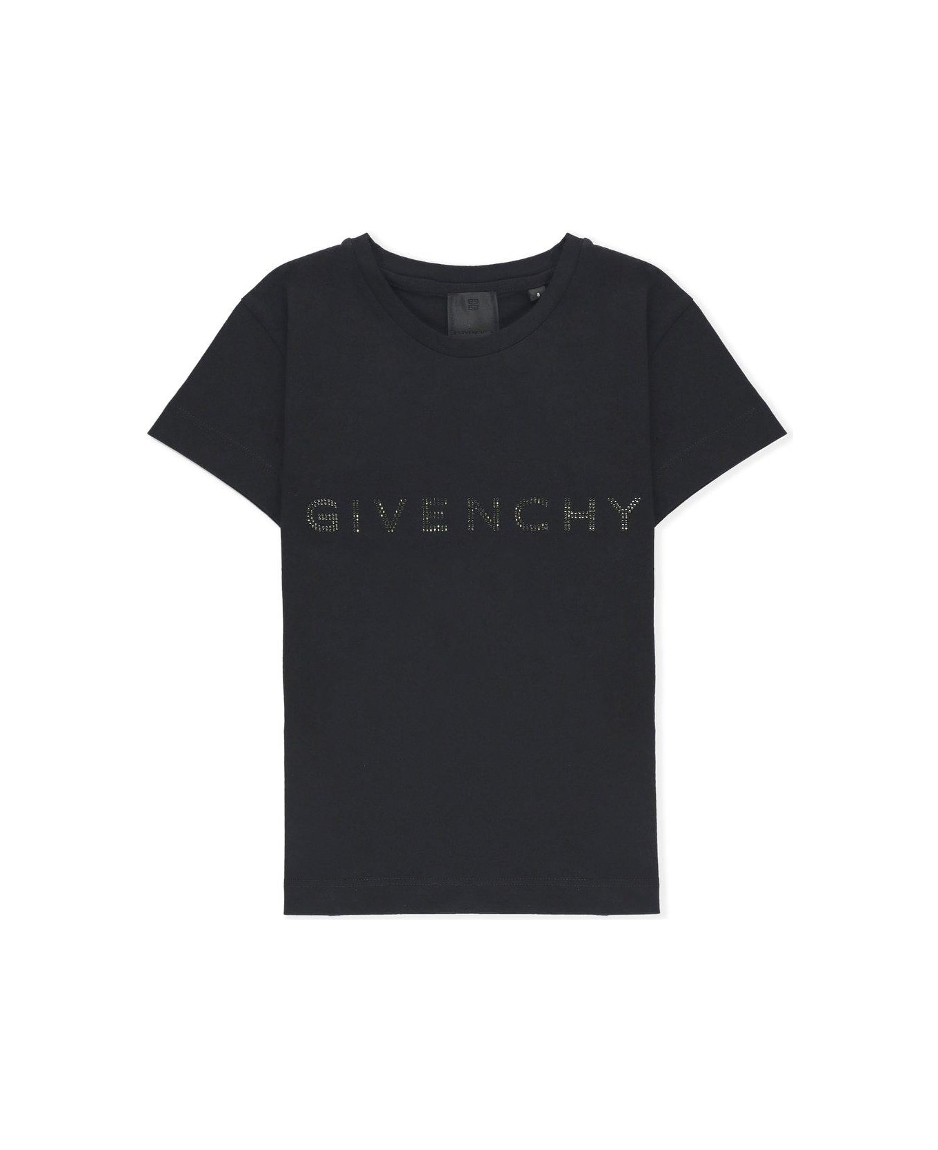 Givenchy Logo Embellished Crewneck T-shirt - Black