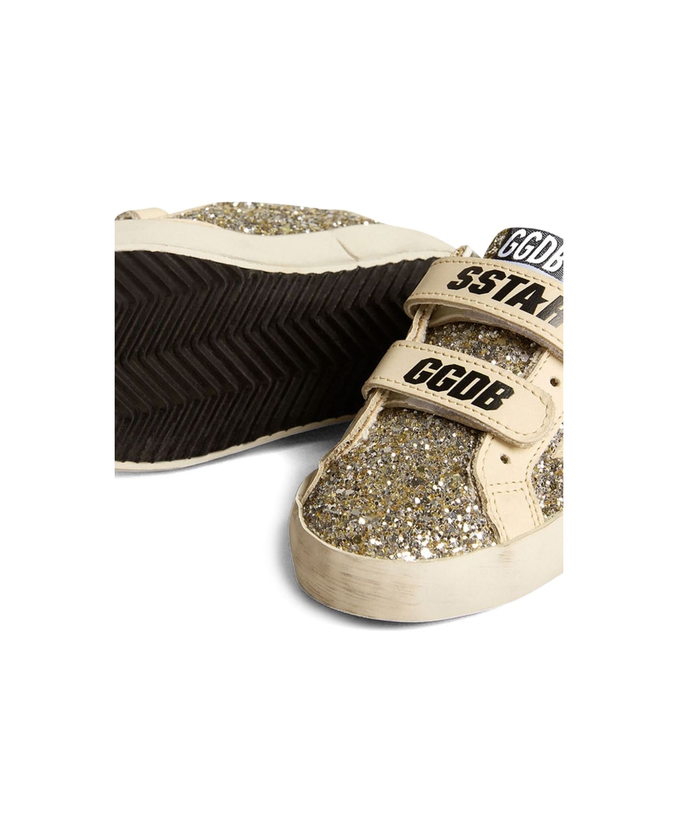 Golden Goose Old School Laminated Suede Upper Leather Star And Heel - BEIGE