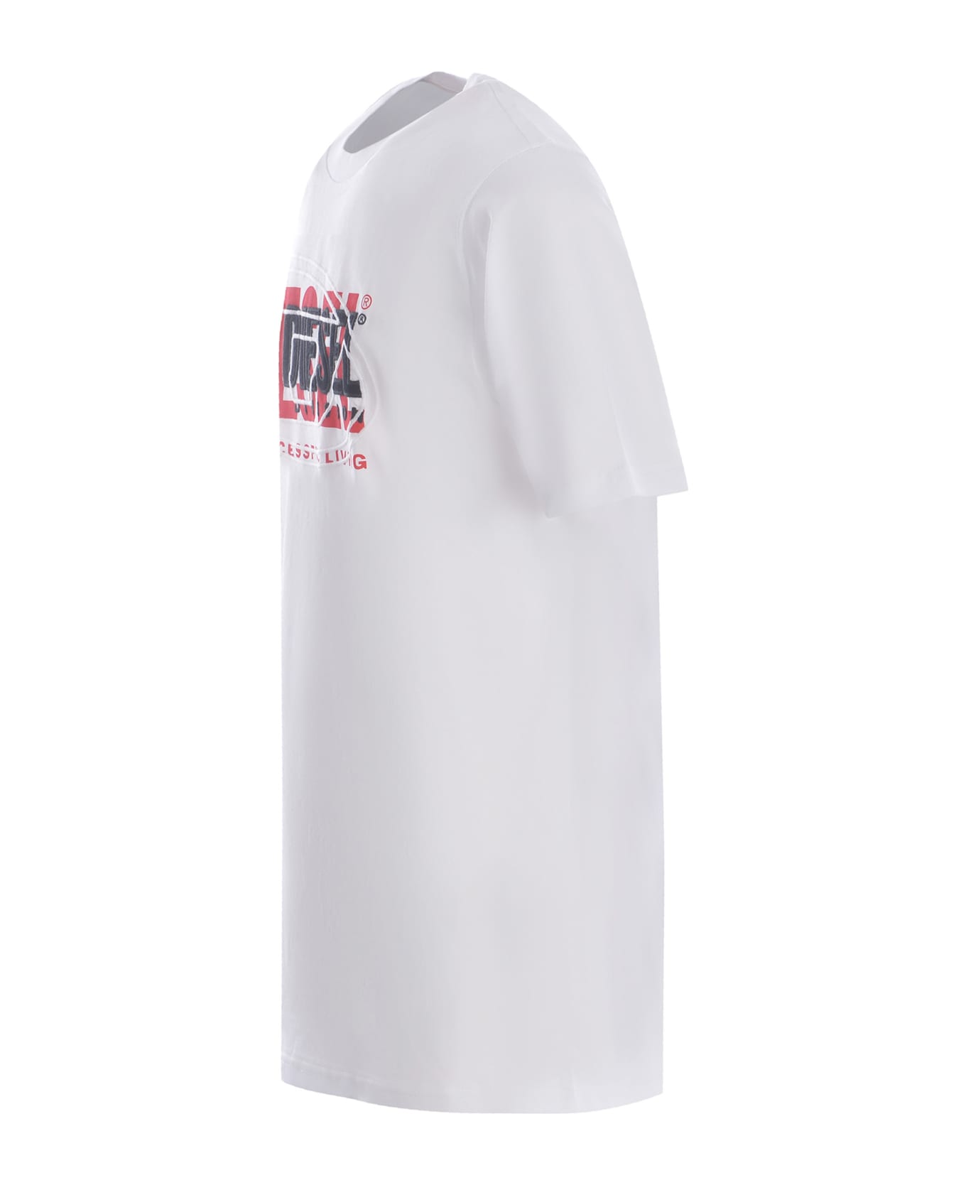 Diesel T-boxt Layered Logo T-shirt - White シャツ
