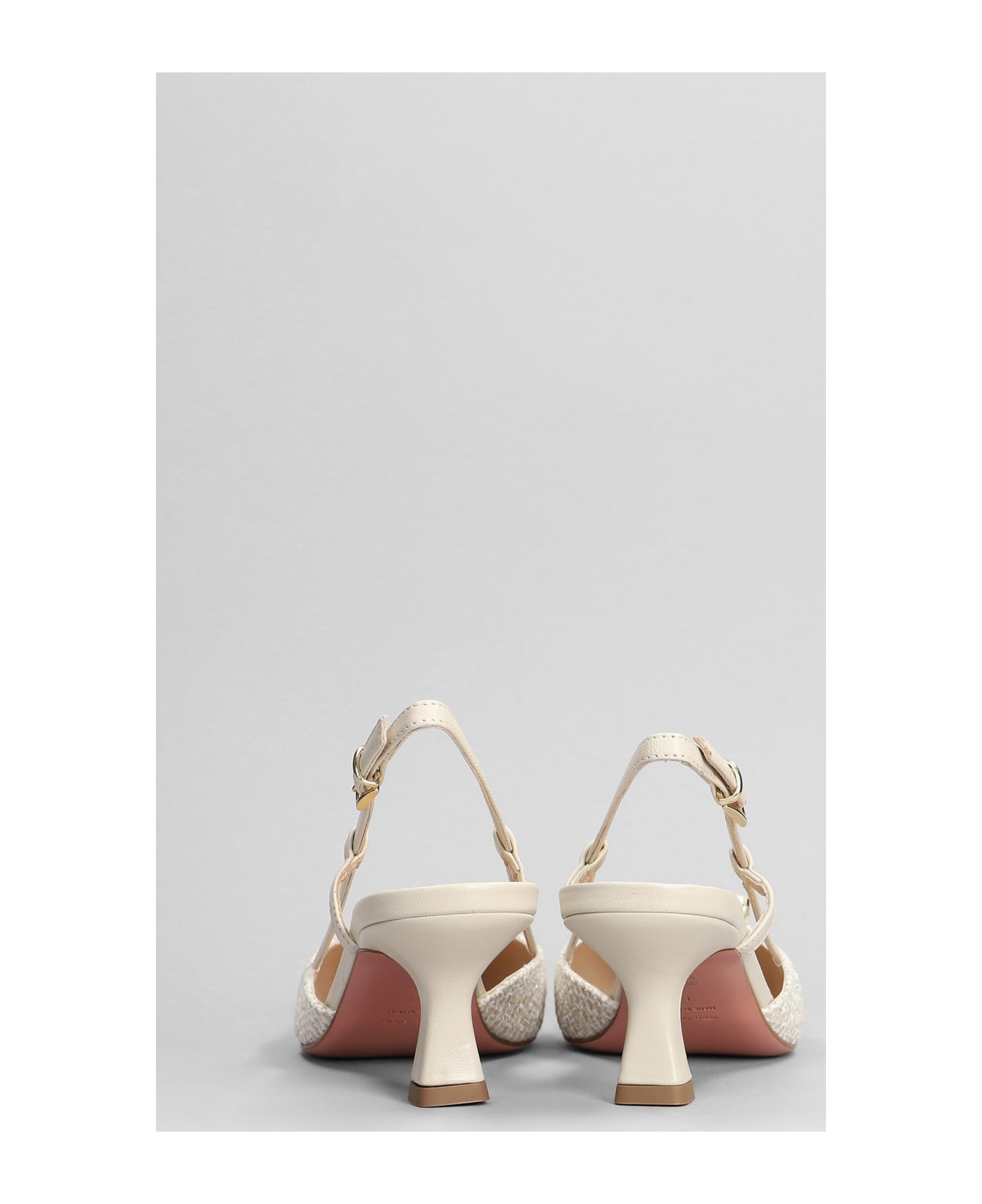 Roberto Festa Stefi Pumps In Beige Leather And Fabric - beige