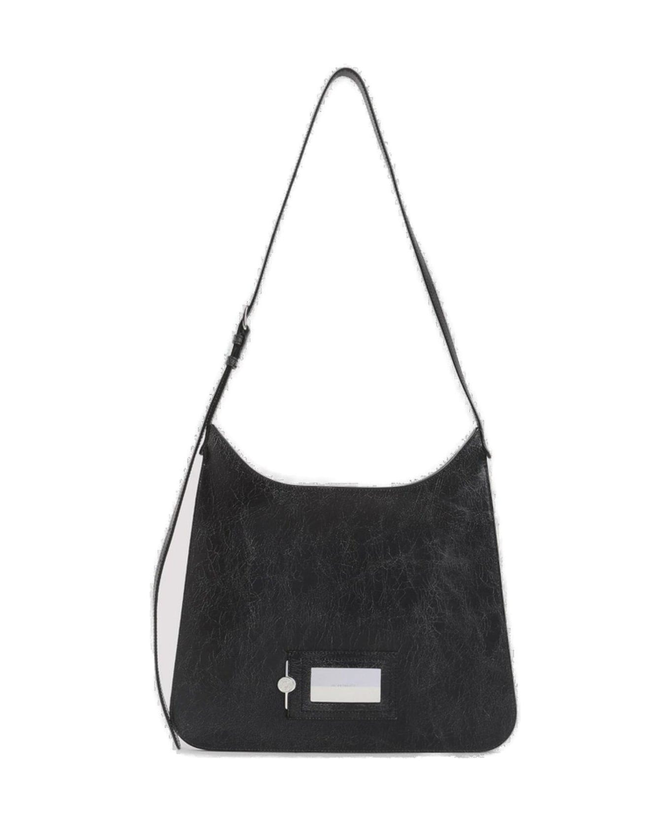 Acne Studios Platt Logo Patch Shoulder Bag - Black