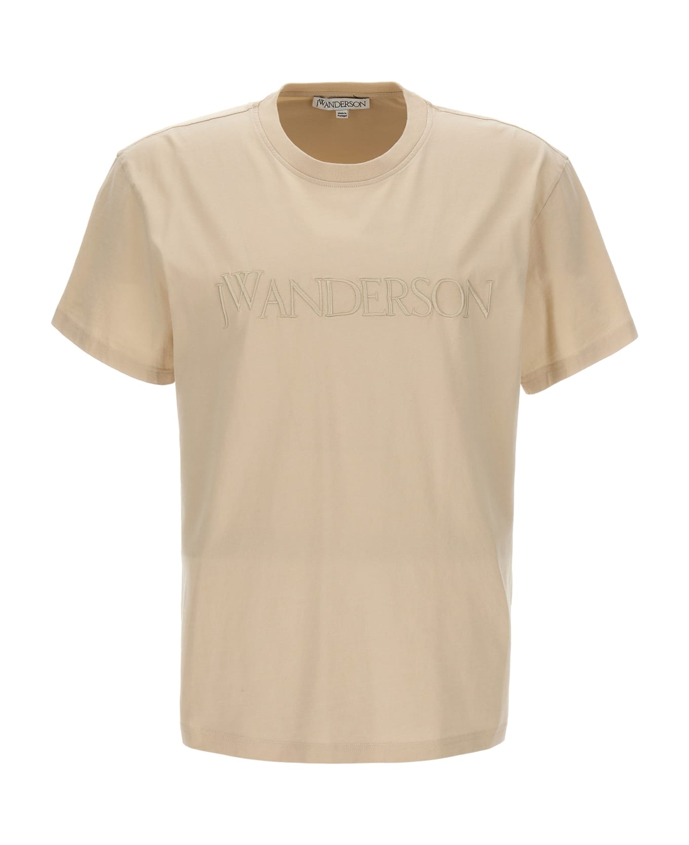 J.W. Anderson Logo Embroidery T-shirt - Beige