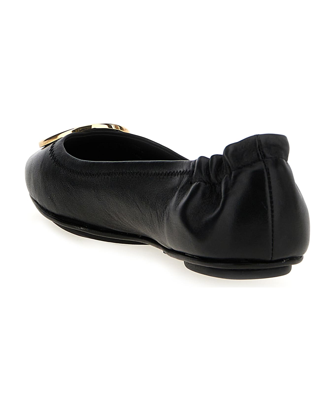 Tory Burch 'minnie Travel' Ballet Flats - Black  