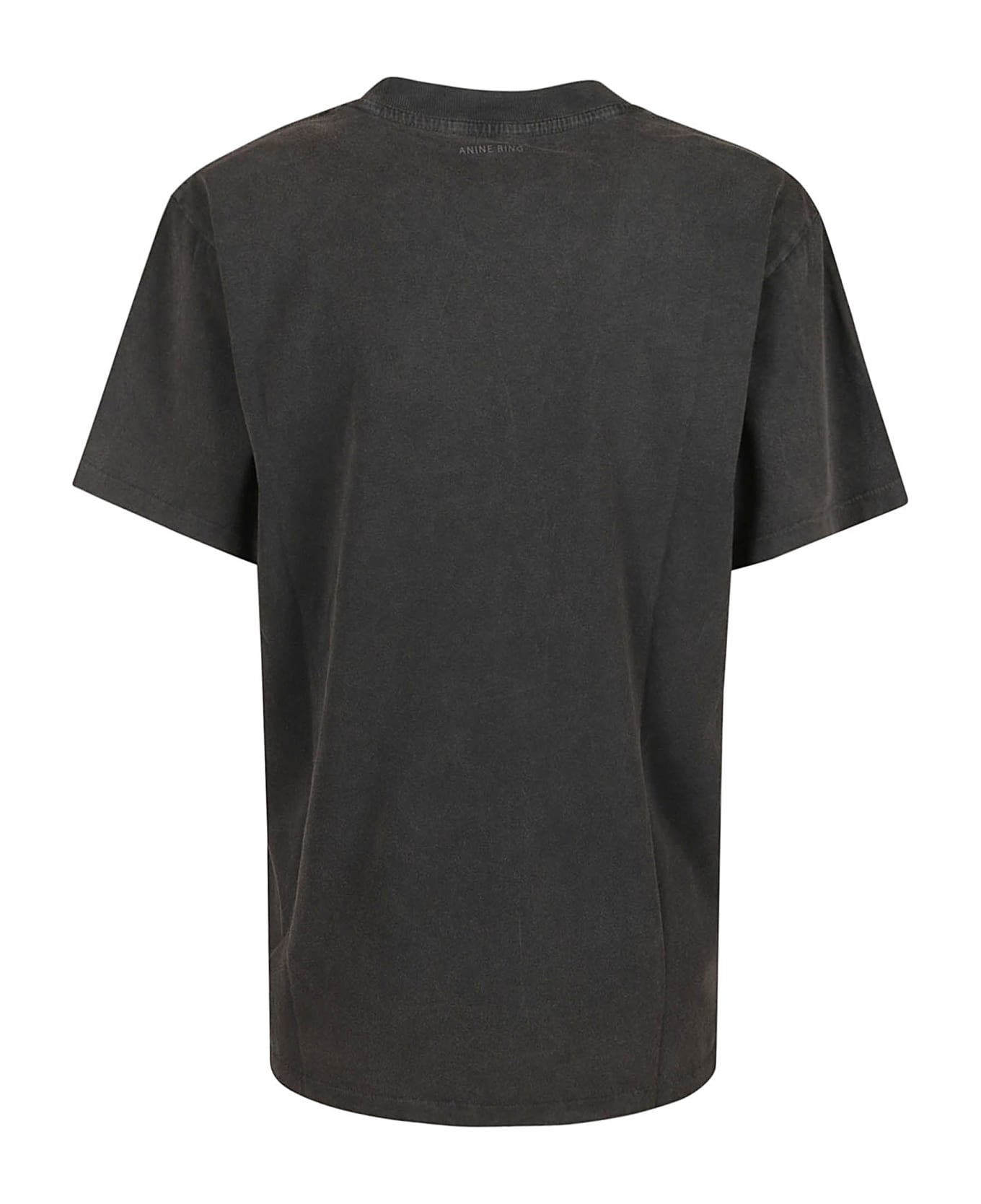 Anine Bing Logo Print T-shirt - Washed Black