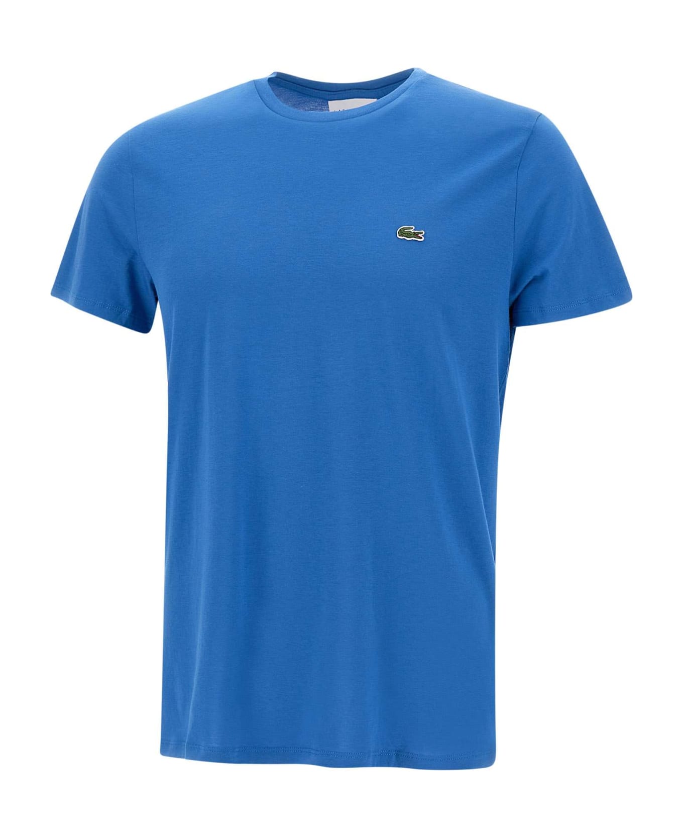 Lacoste Cotton T-shirt - BLUE シャツ