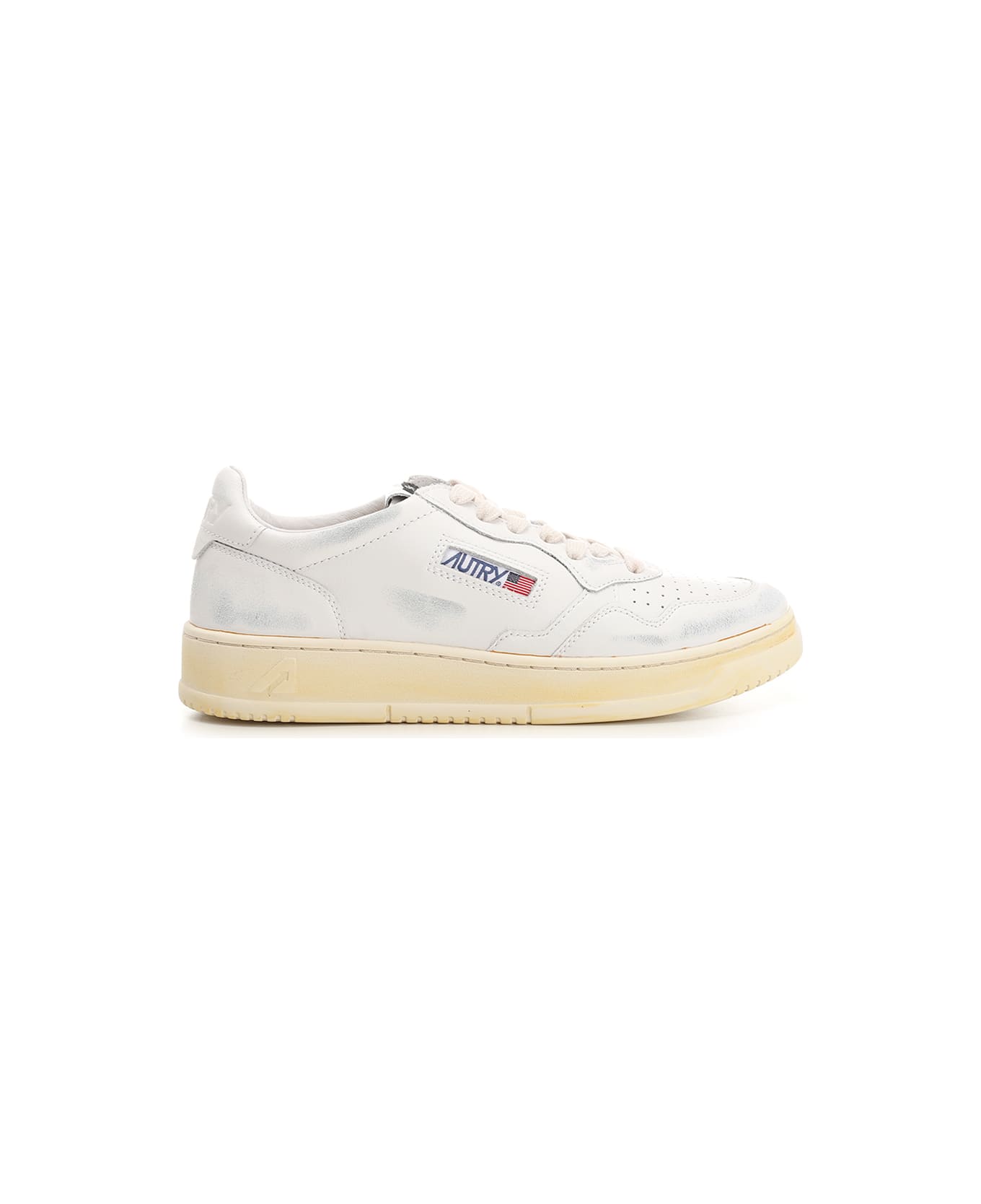 Autry Super Vintage Low Sneakers - WHITE GLUE スニーカー