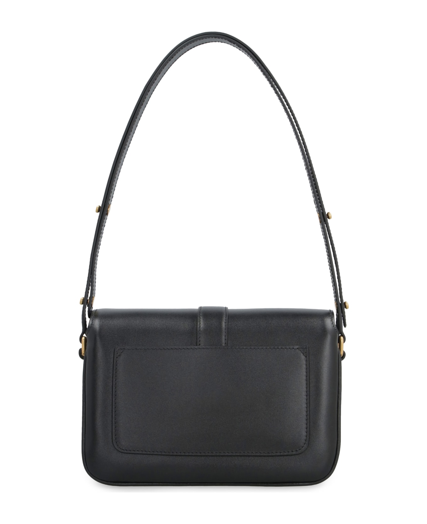 Balenciaga Lady Leather Shoulder Bag - BLACK