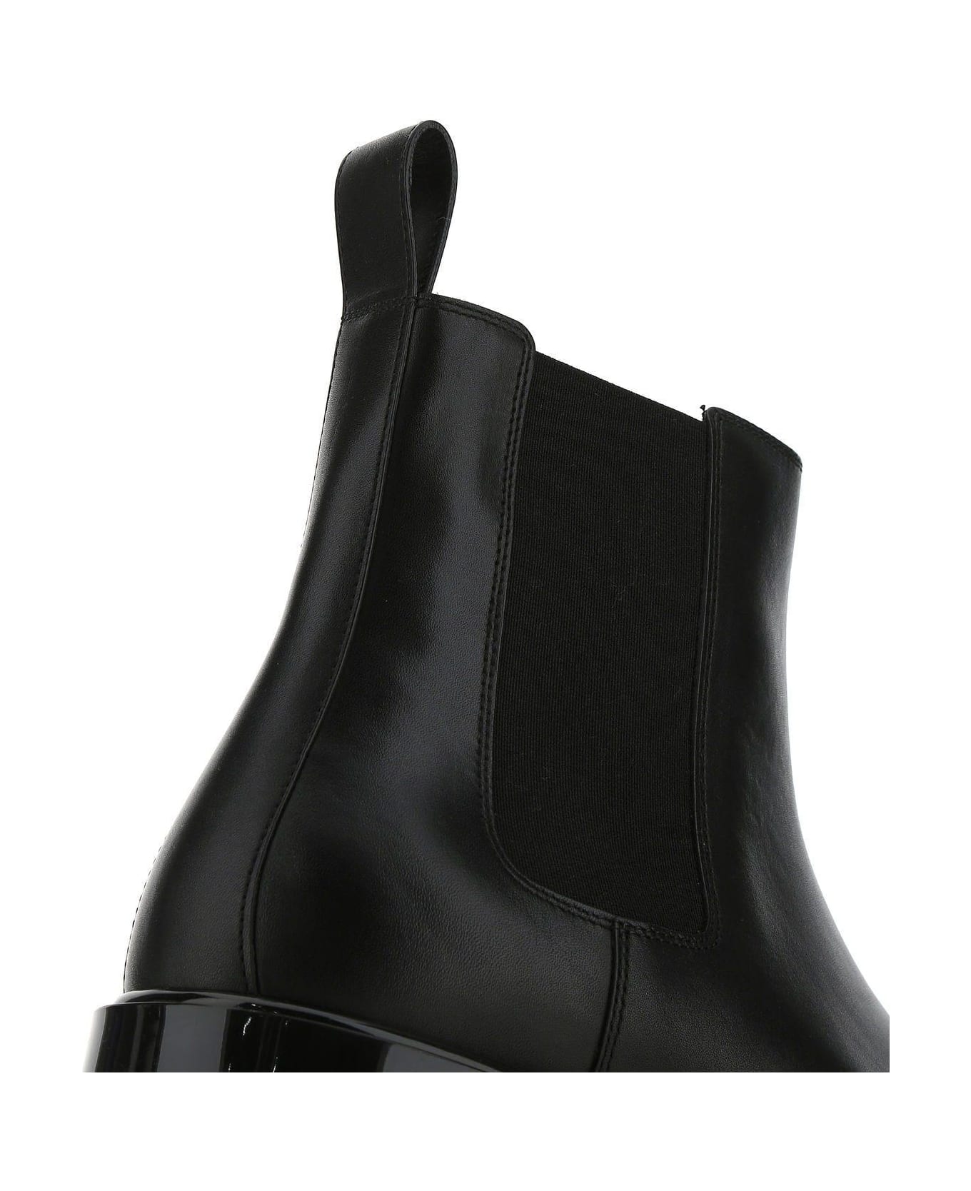 Bottega Veneta Black Leather Strut Boots - BLACK