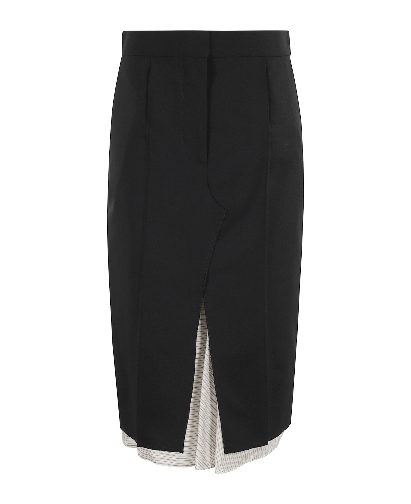 Marni Exposed Lining Skirt - Black
