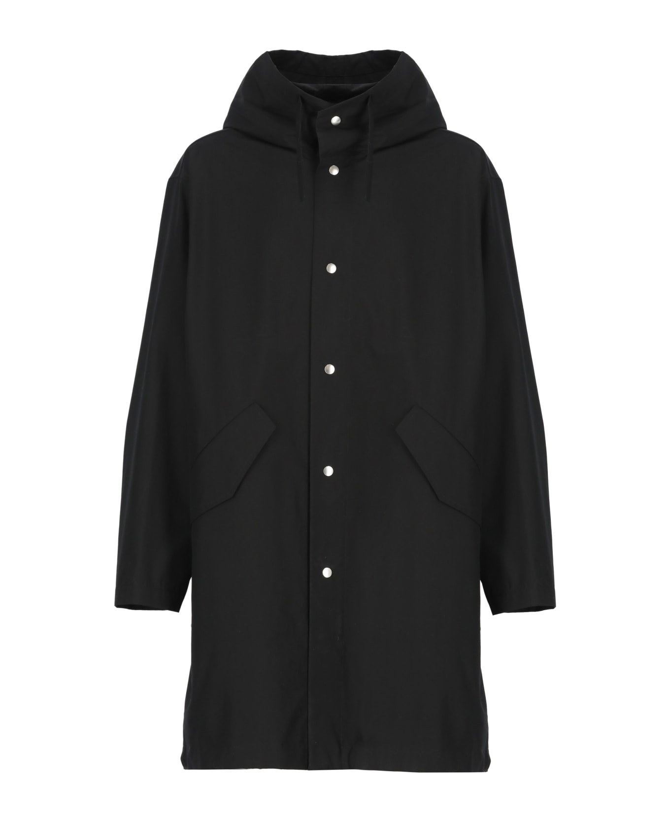 Jil Sander Parka With Logo - Black