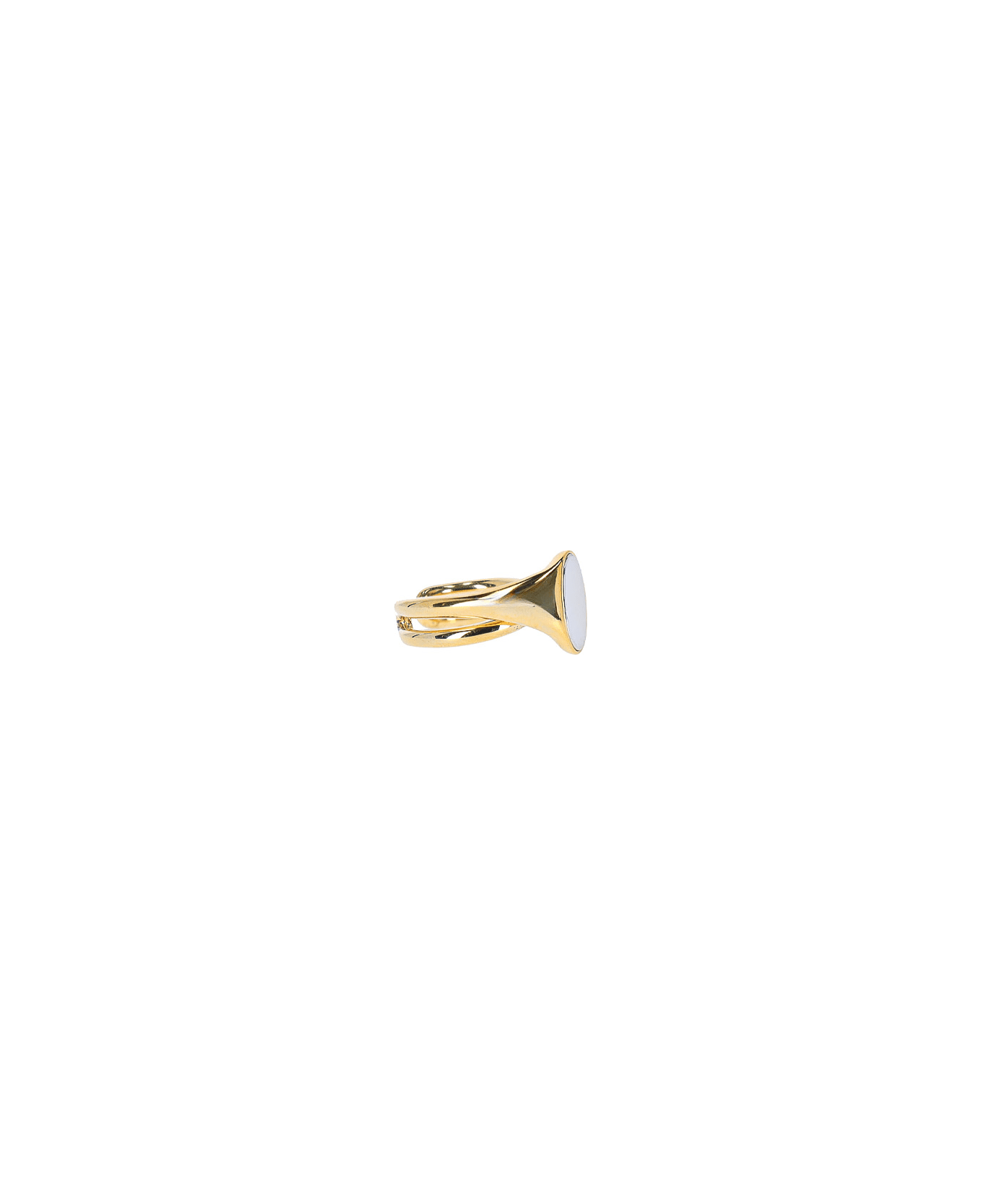 Charlotte Chesnais "initial Signet" Ring - Gold