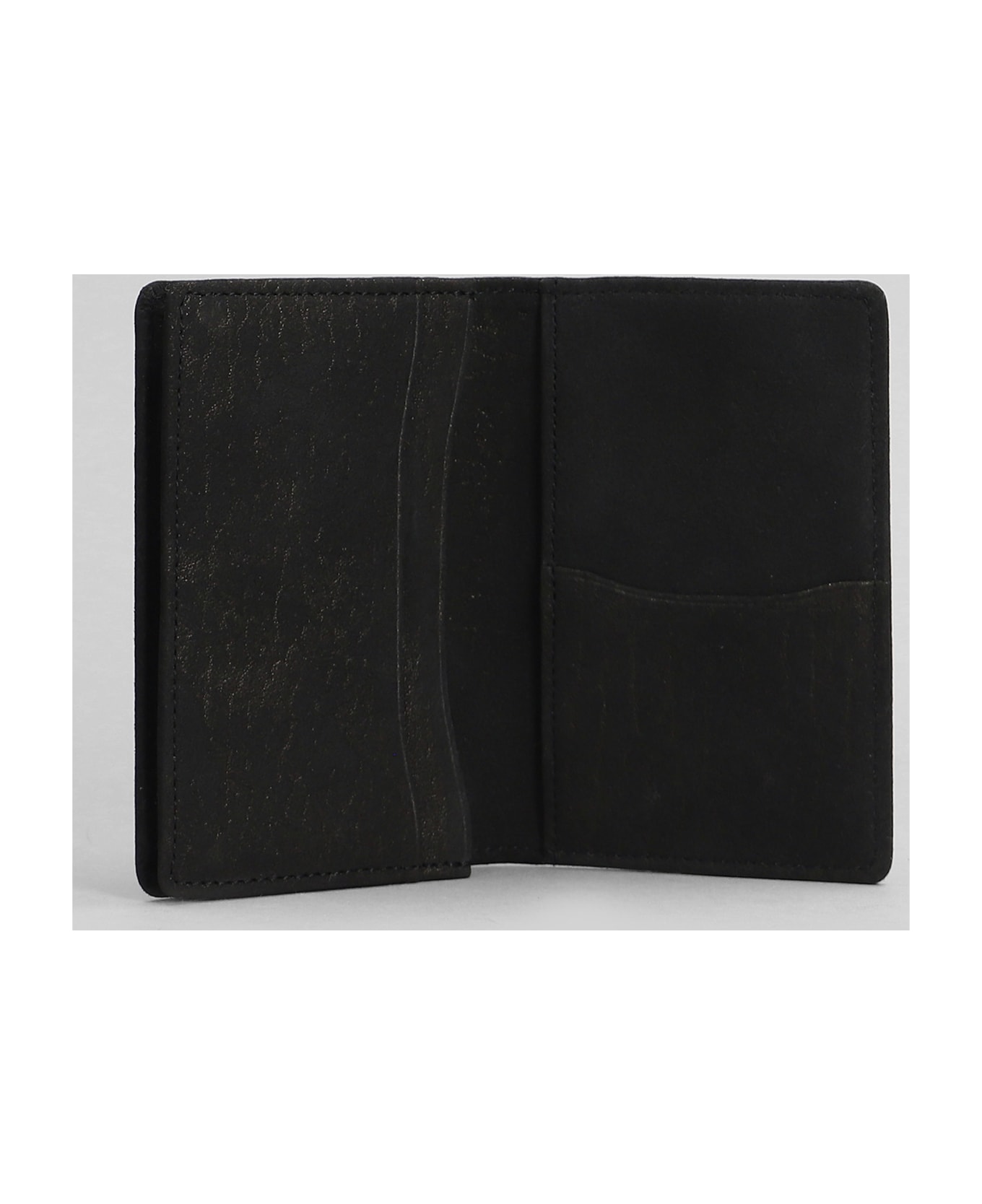 Yohji Yamamoto Wallet In Black Leather | italist