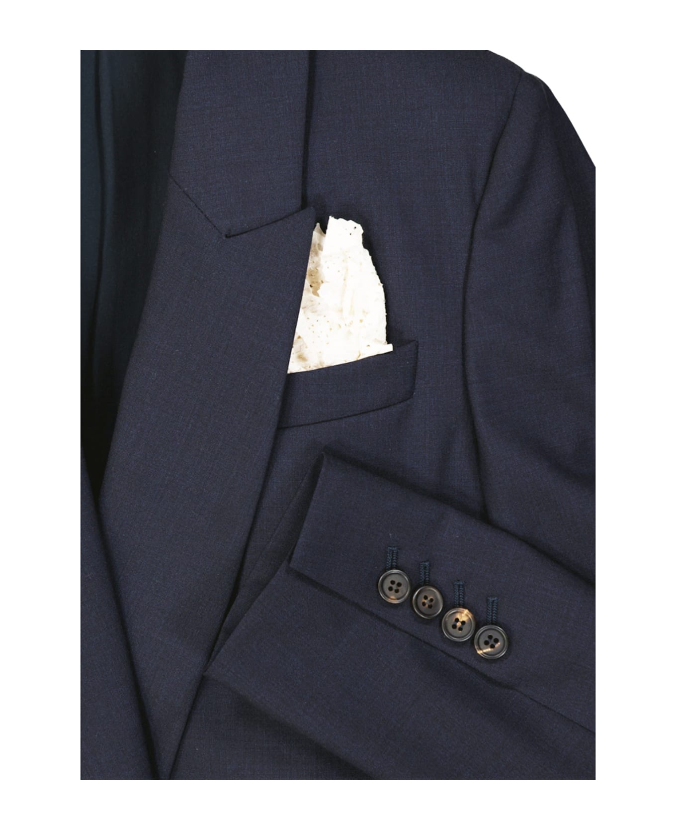 Brunello Cucinelli Virgin Wool Jacket - Blue ブレザー
