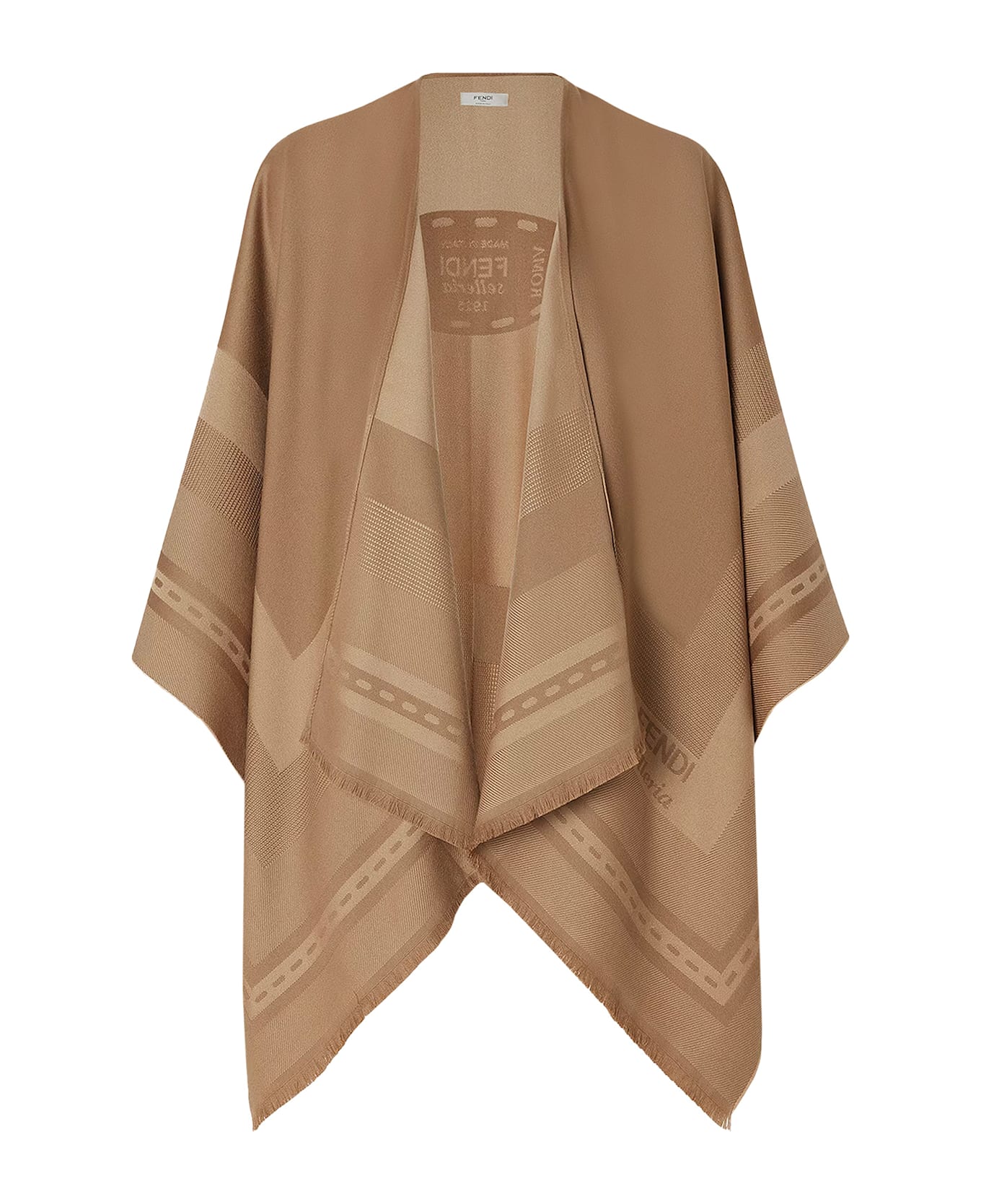 Fendi Poncho - Brown