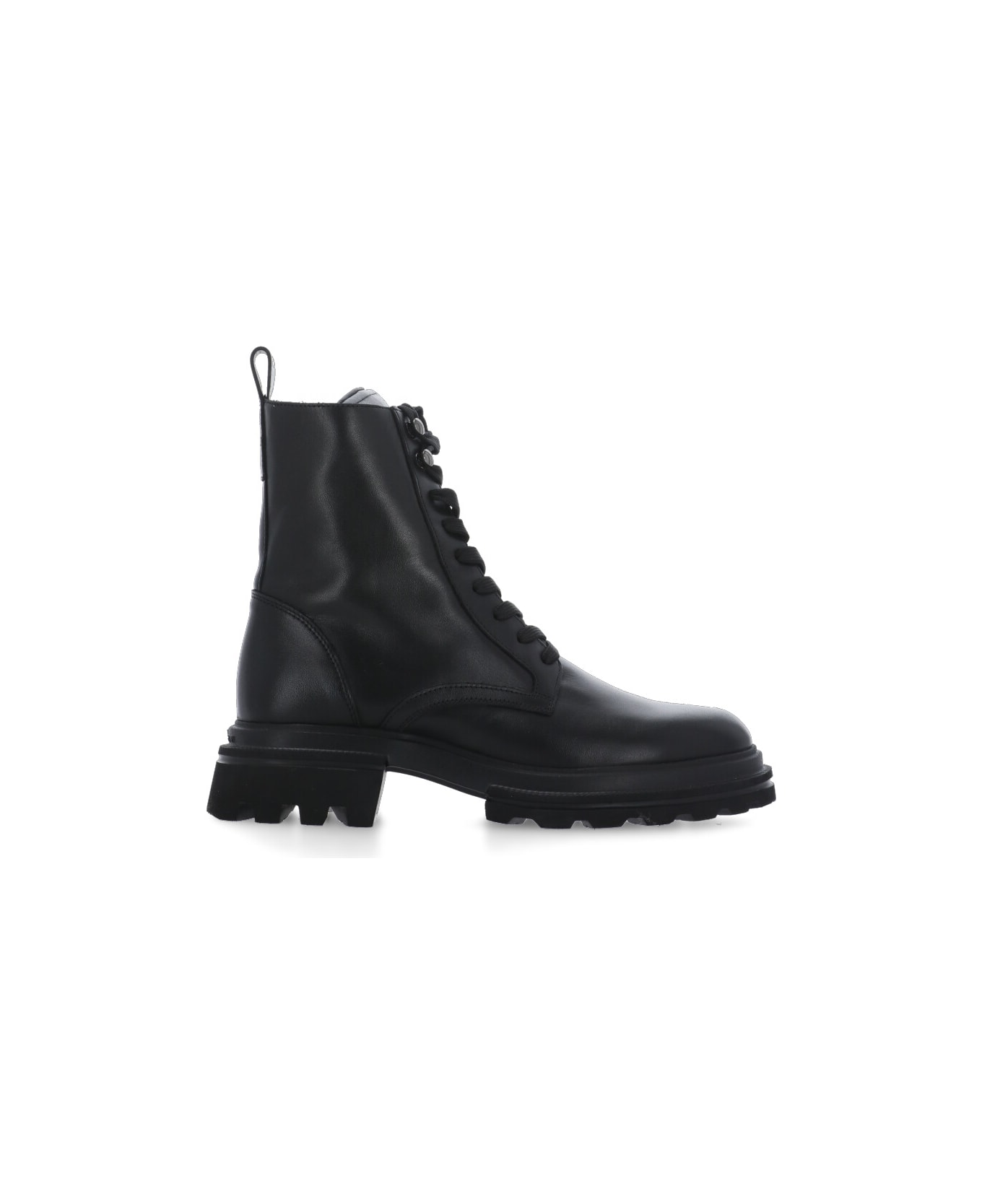 Hogan H674 Combat Boots - Black