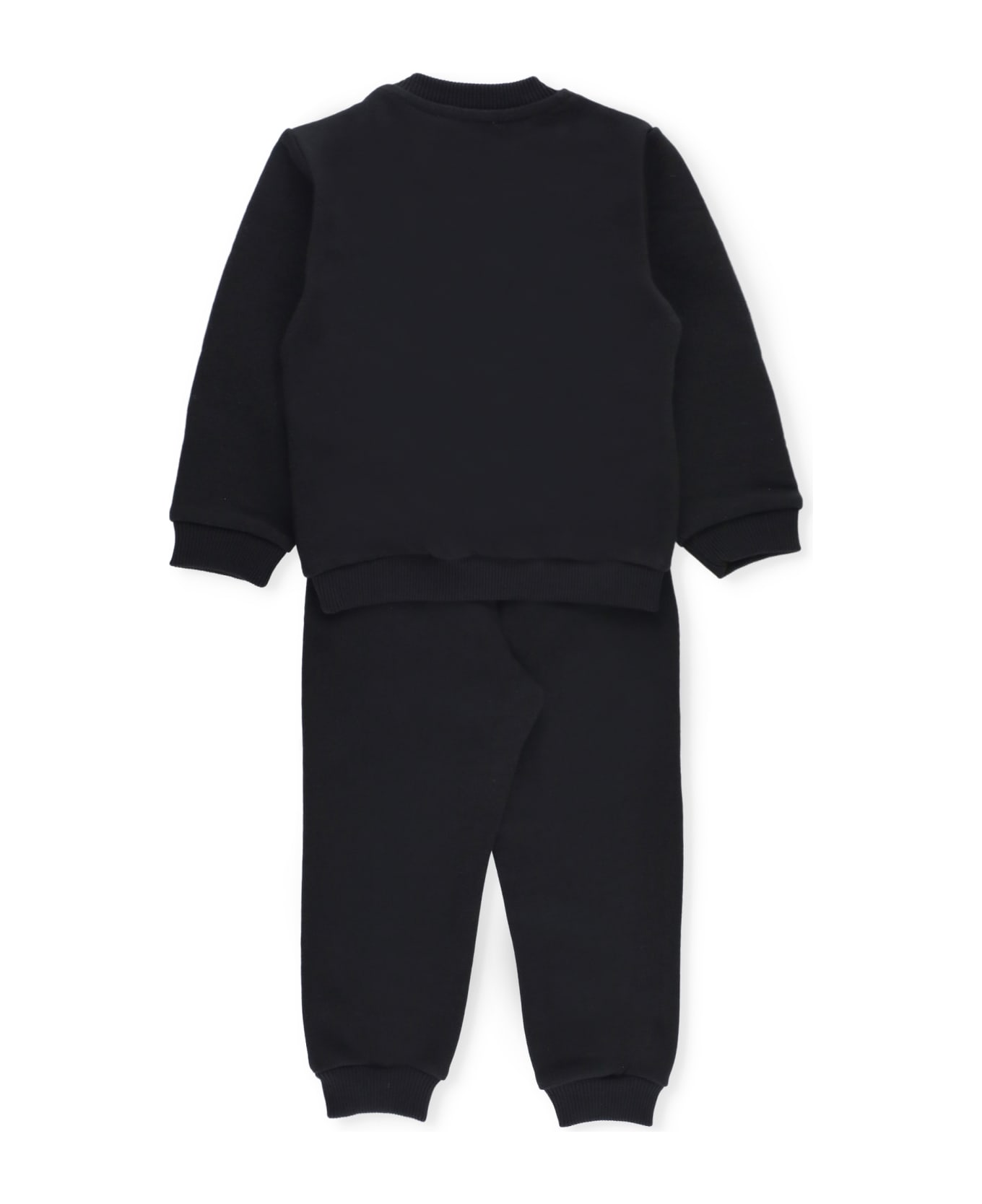 Moschino Cotton Two-piece Jumpsuit - Black ボディスーツ＆セットアップ
